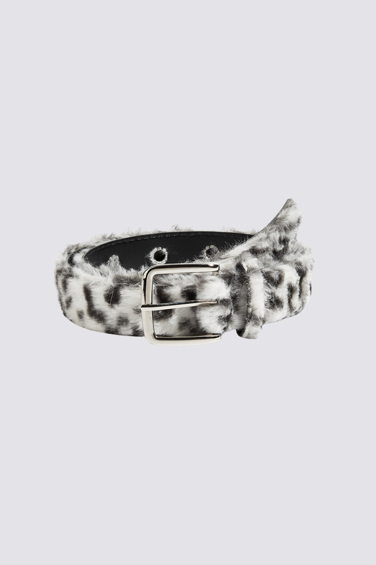 Bold Spot Fur Leopard Belt