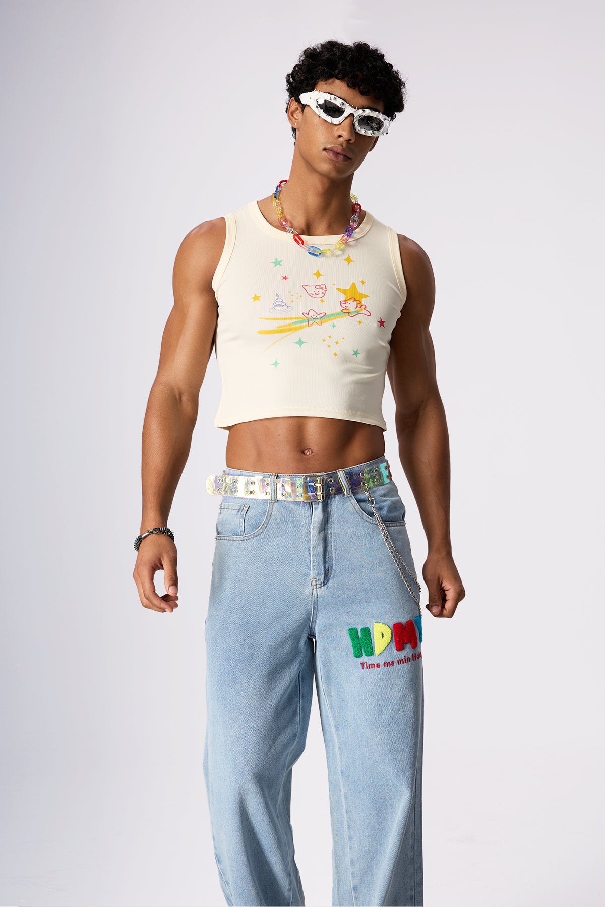 Bold Twist Print Crop Top