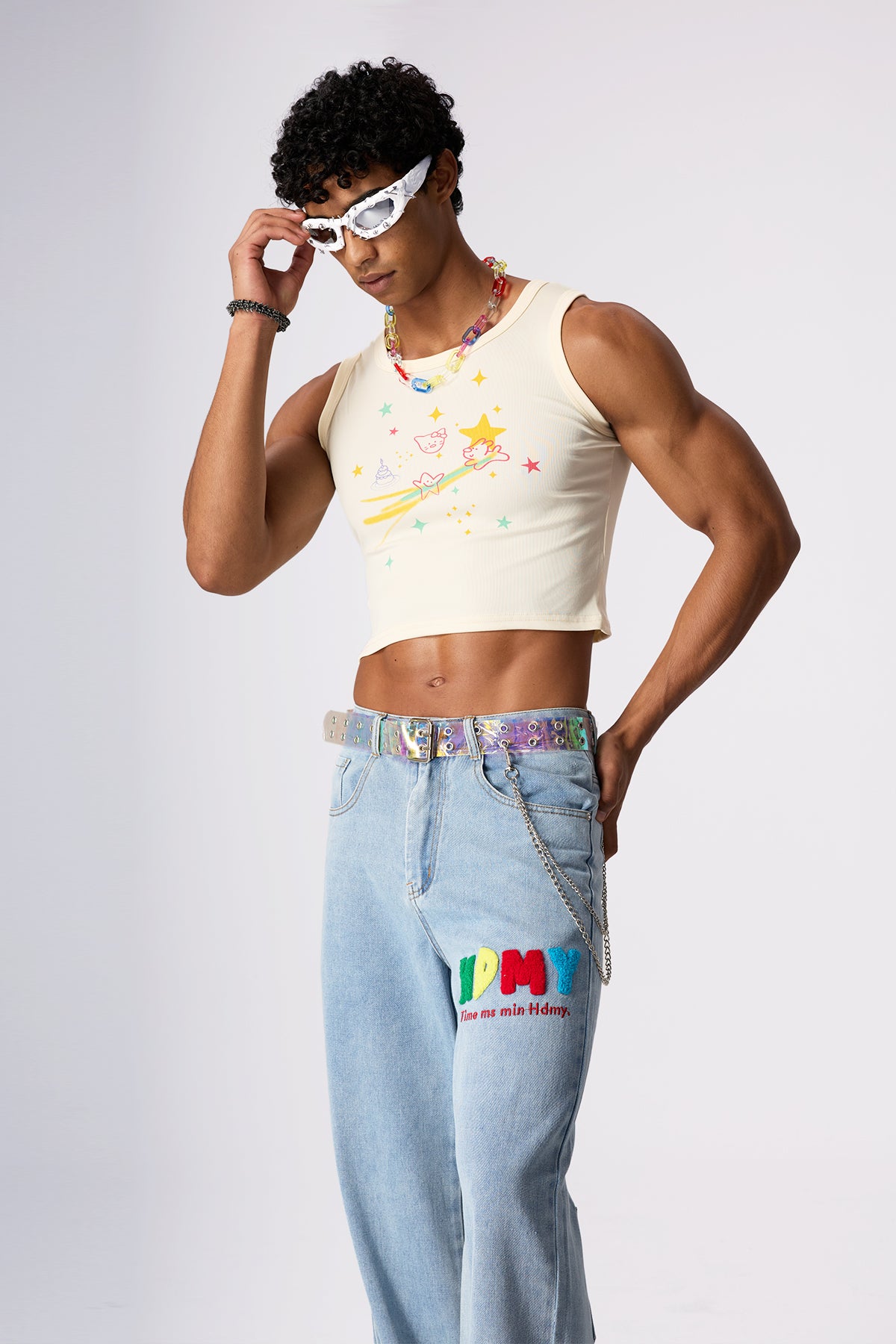 Bold Twist Print Crop Top