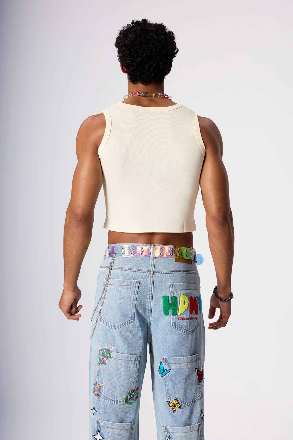 Bold Twist Print Crop Top