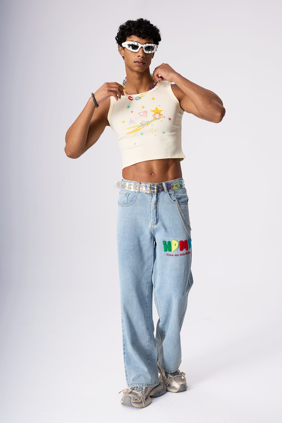 Bold Twist Print Crop Top