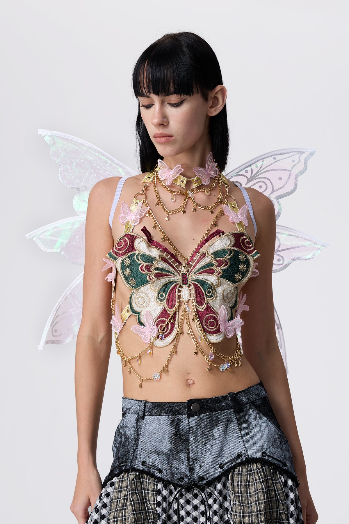 Bright Bead Butterfly Fairy Wings