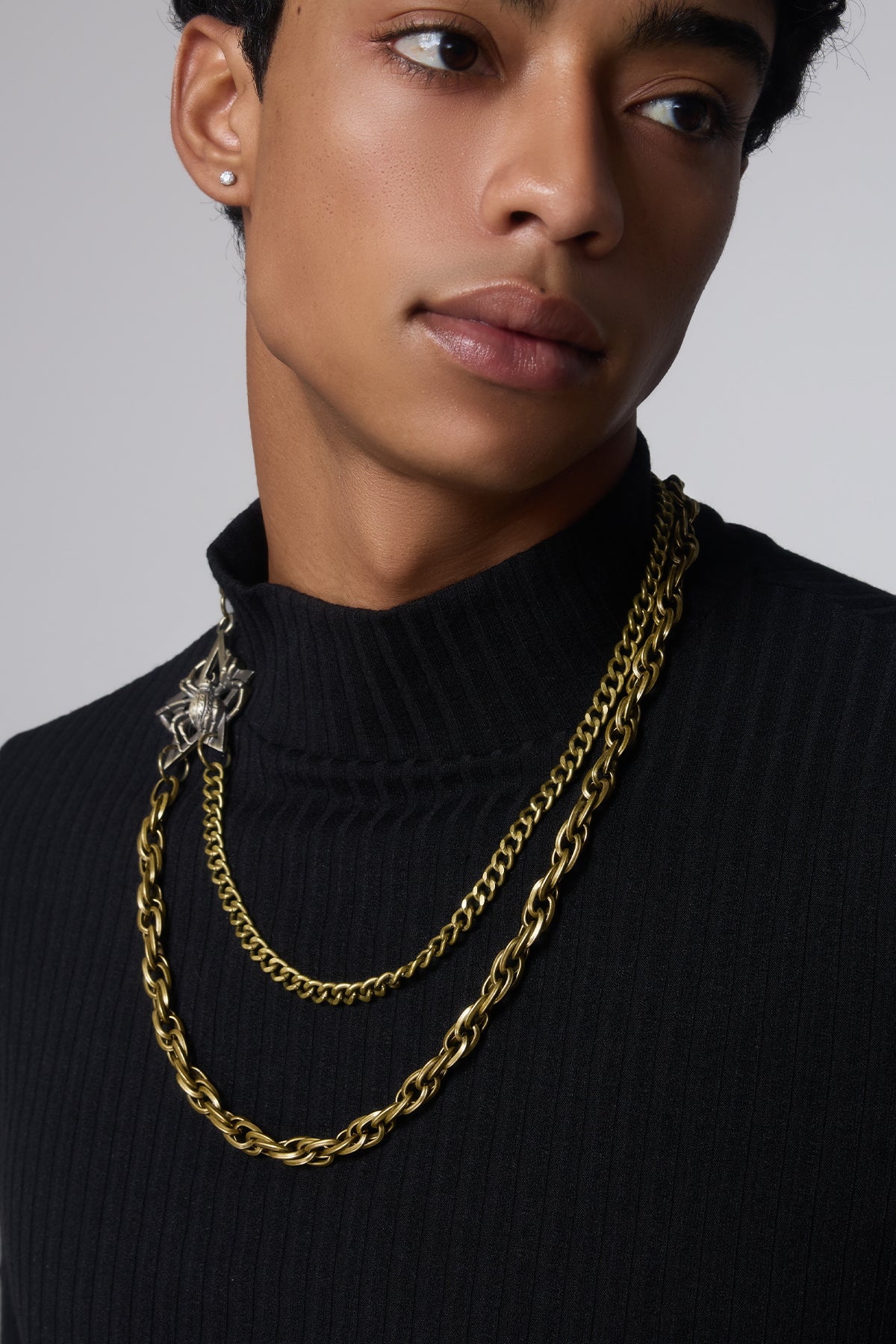 Bronze Spark Layered Necklace