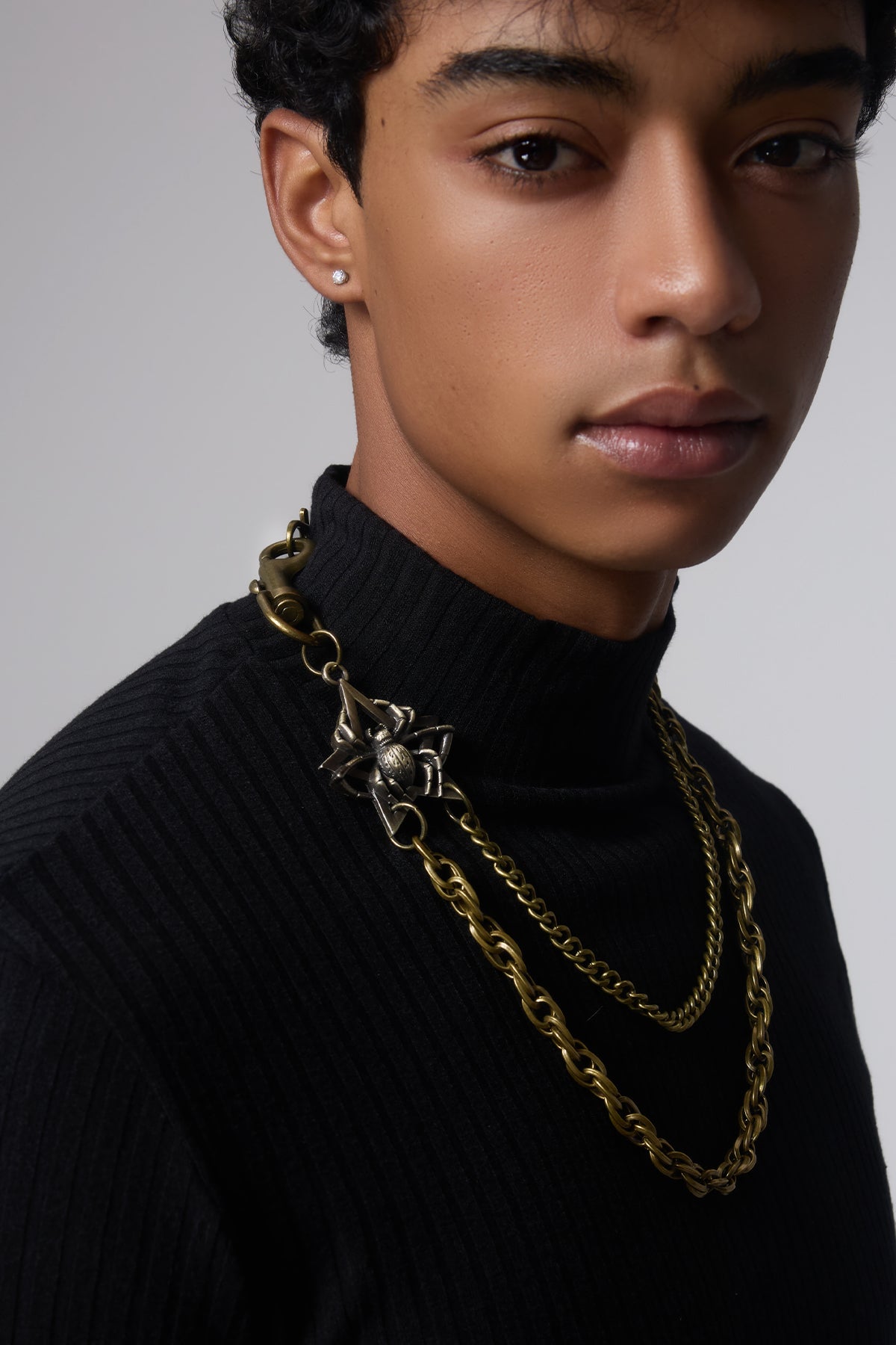 Bronze Spark Layered Necklace