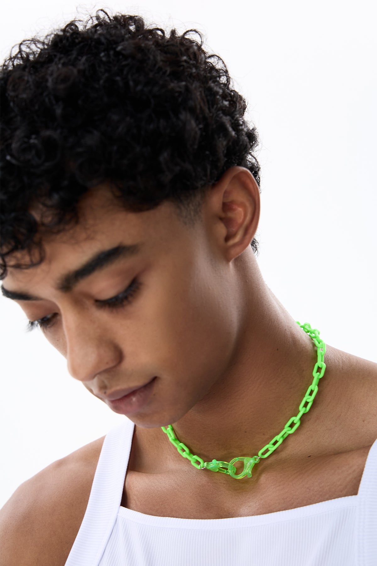 Bubble Pop Y2K Acrylic Necklace Green