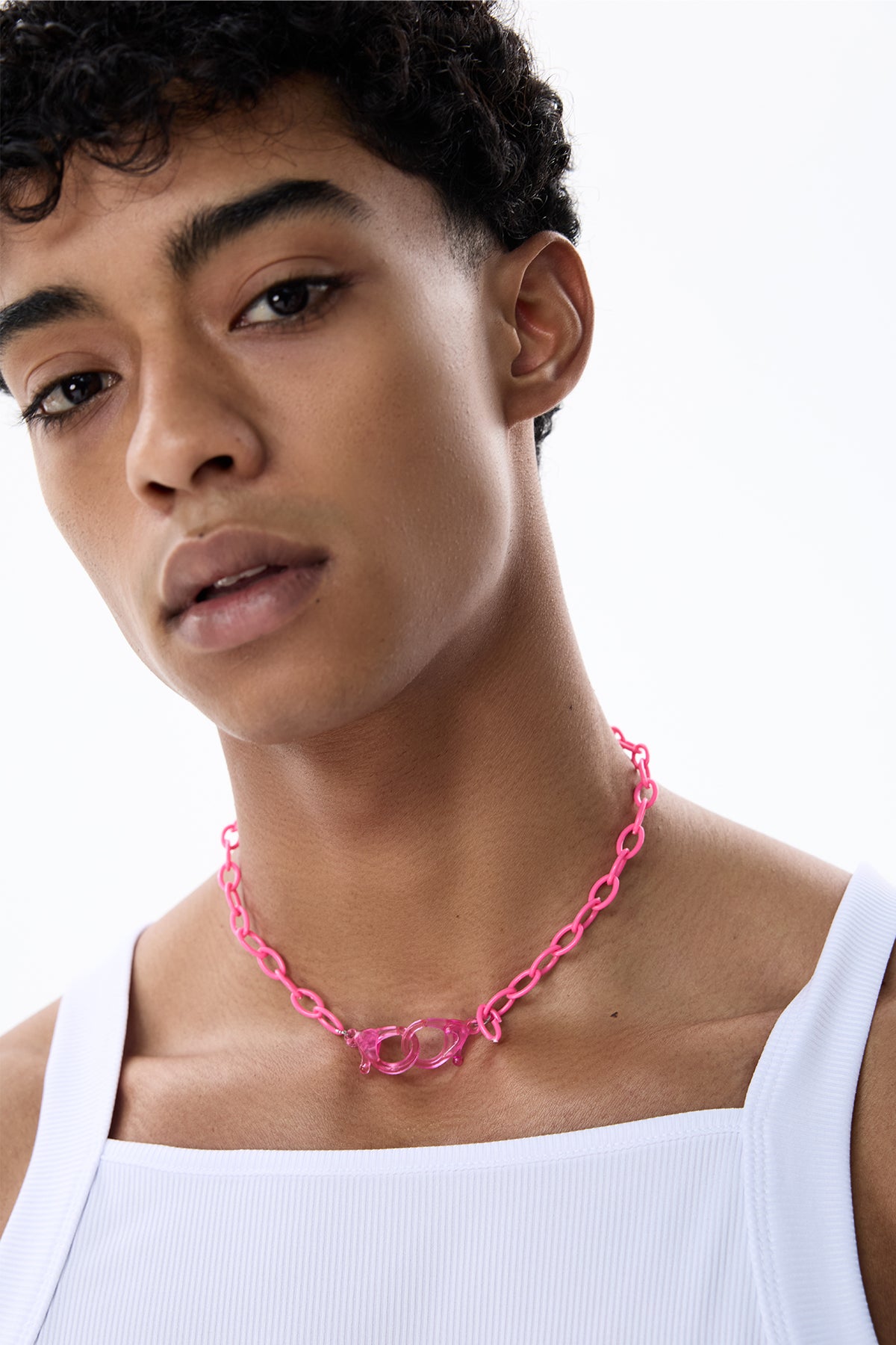 Bubble Pop Y2K Acrylic Necklace Red