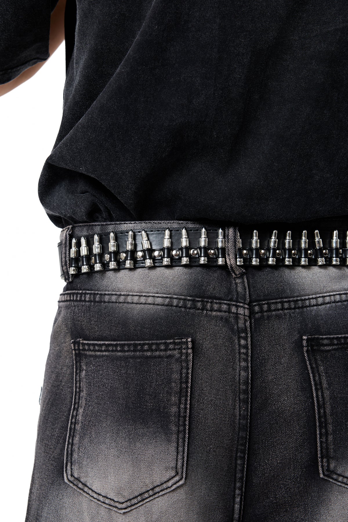 Burn Mark Bullet Metal Belt