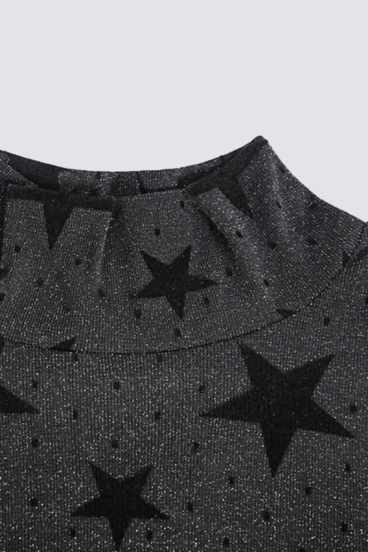 Calm Surface Glitter Long Sleeve Star Top