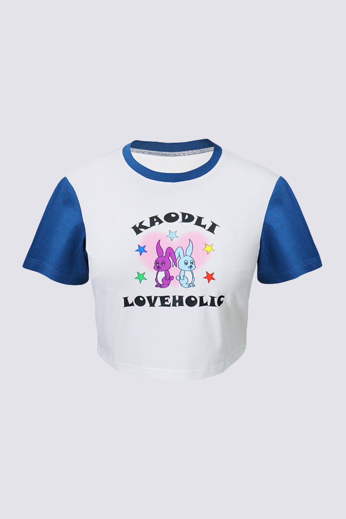 Calm Tension Rabbit Print Crop Top