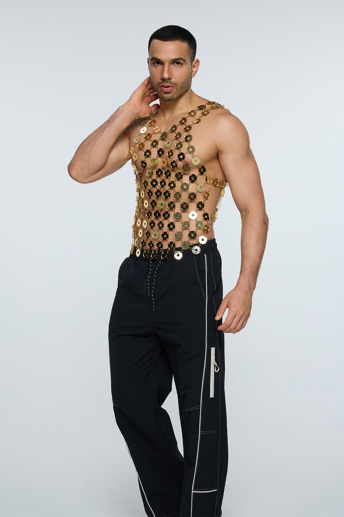 Cast Drop Disc Chain Tank Top