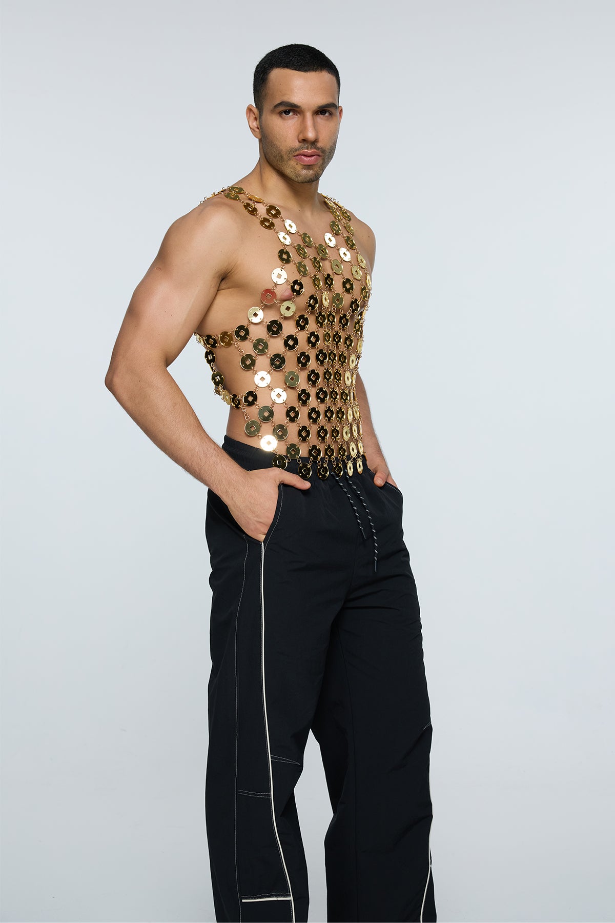 Cast Drop Disc Chain Tank Top