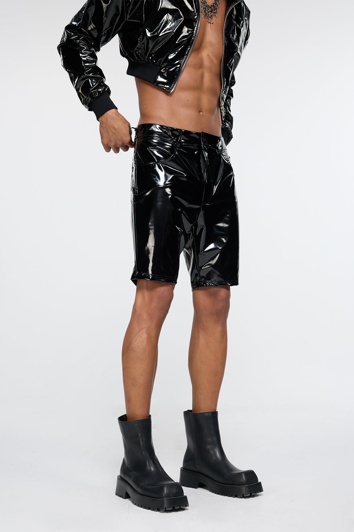 Cast Leather Shorts