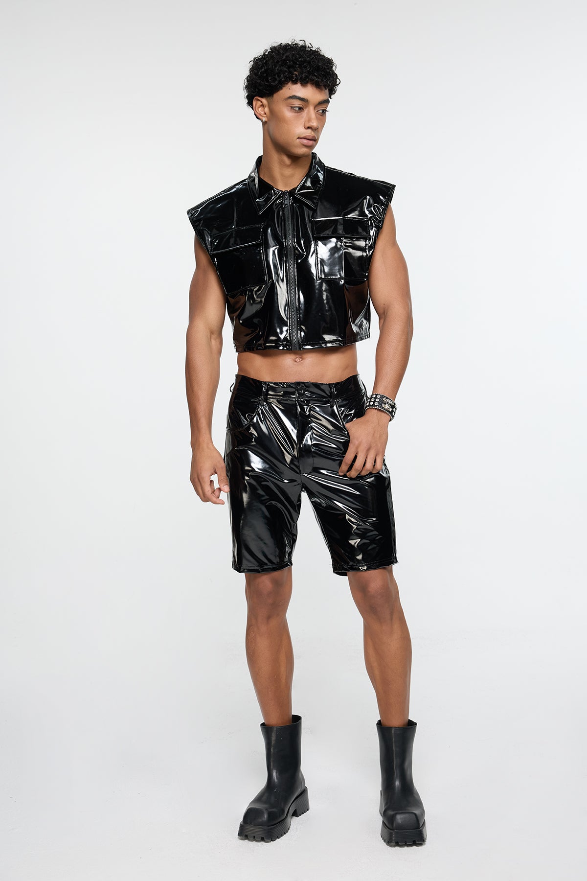 Cast Leather Shorts