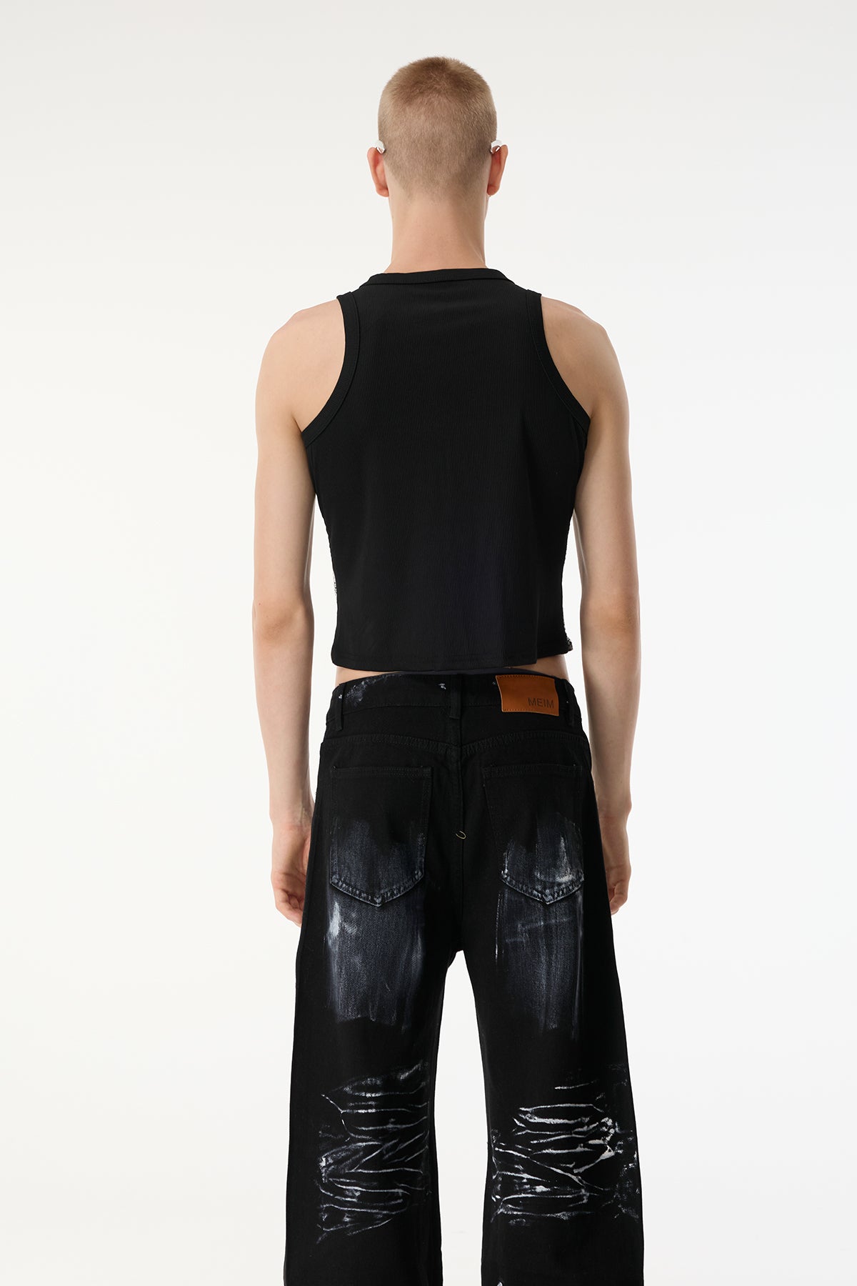 Cheetah Code Leopard Print Sequin Sleeveless Crop Top