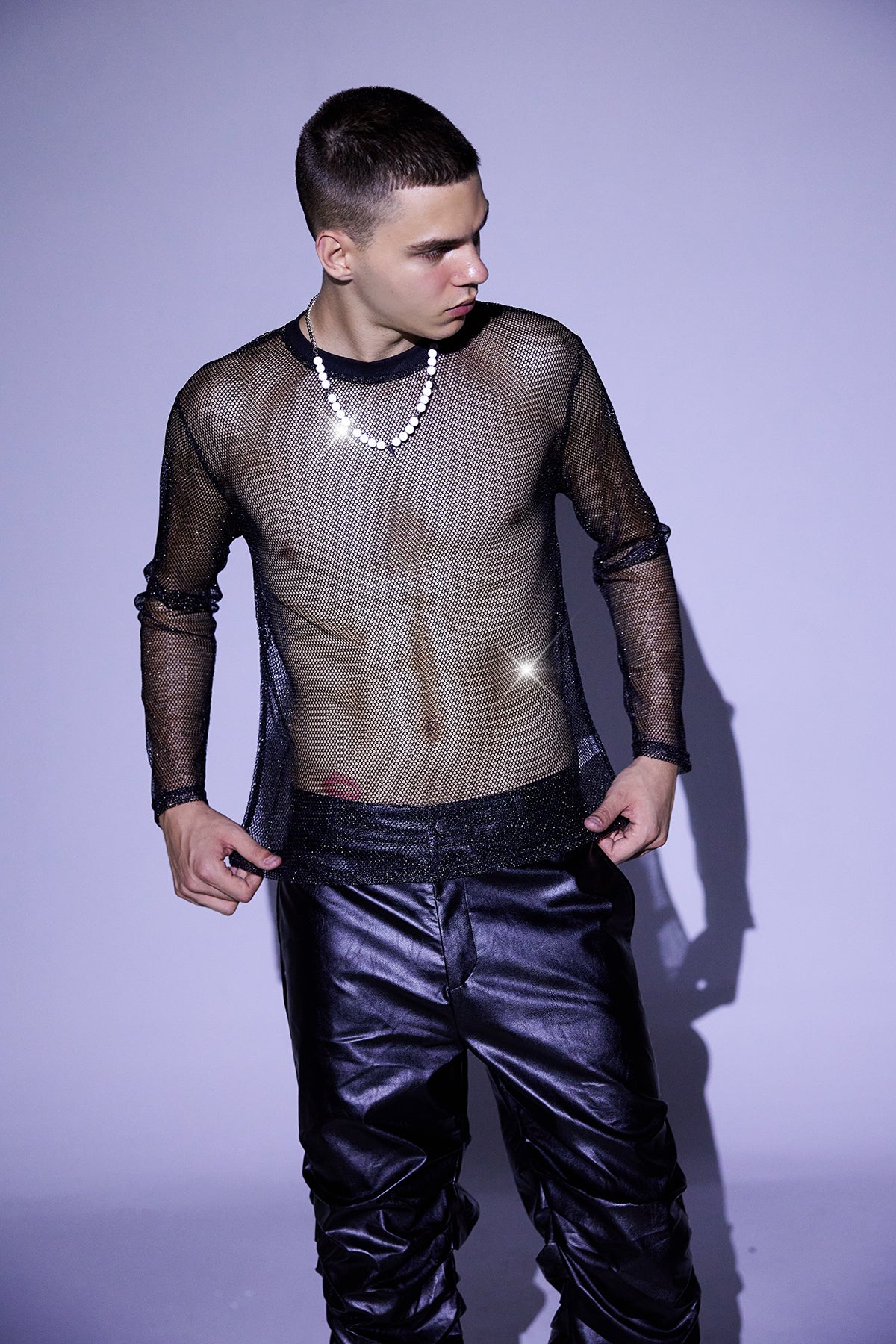 Chill Thread Long Sleeve Mesh Top