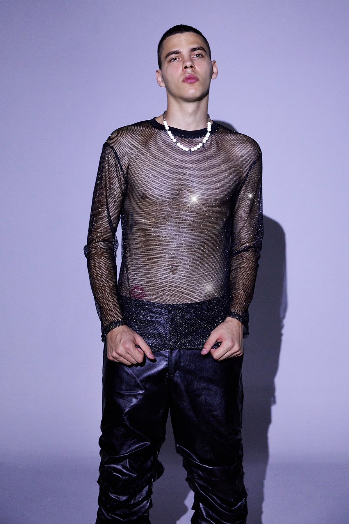 Chill Thread Long Sleeve Mesh Top