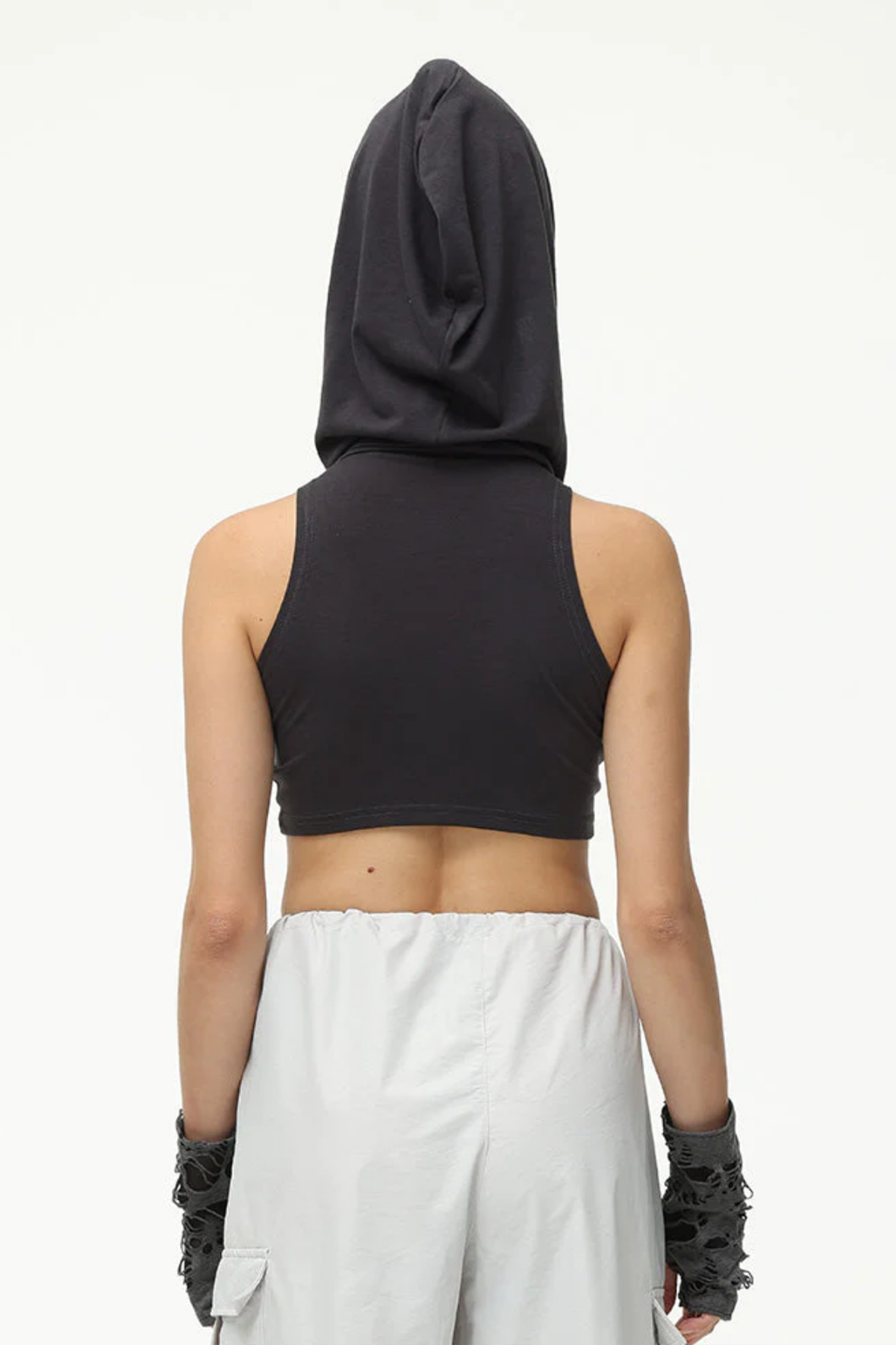 Chill Cut Hoodie Pleated Top