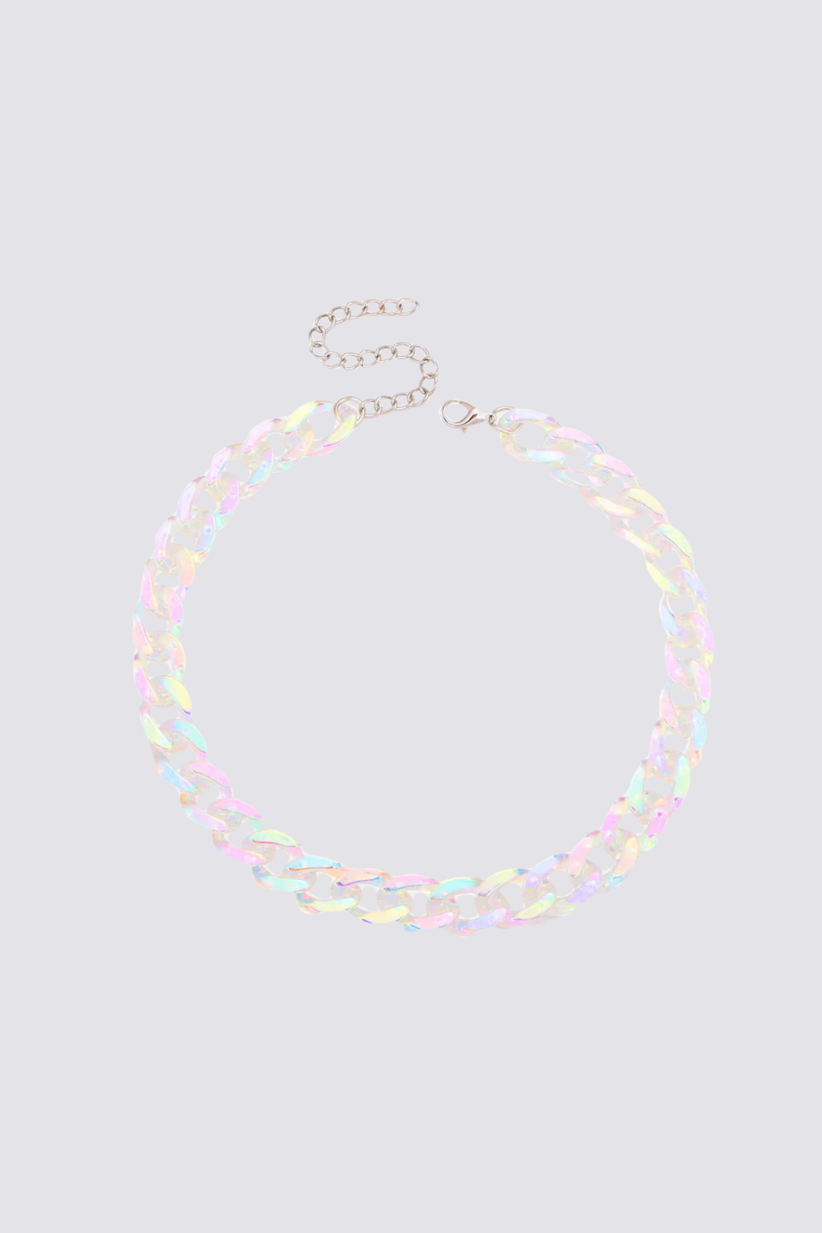 Chrome Acrylic Necklace