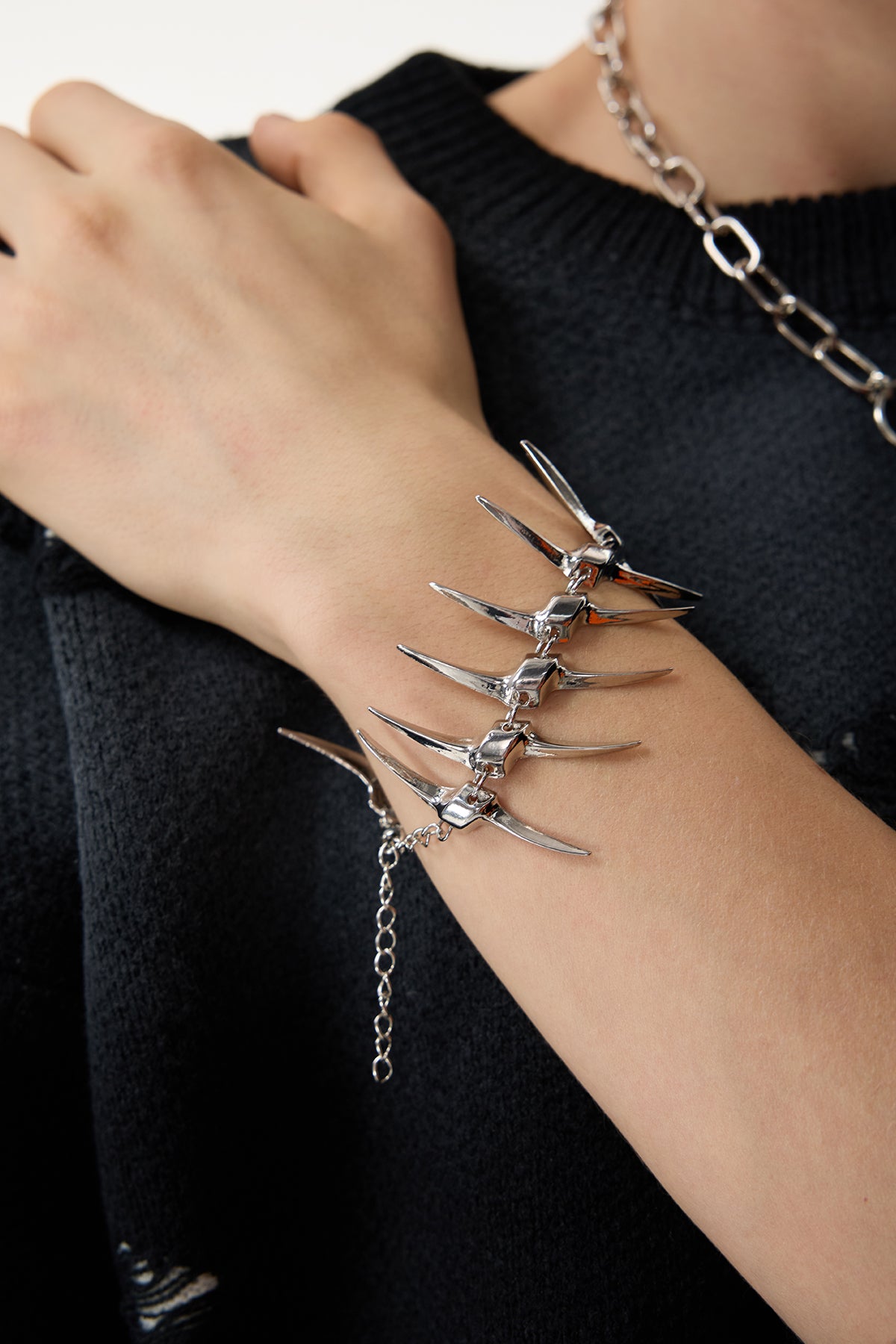 Chrome Drift Punk Bracelet