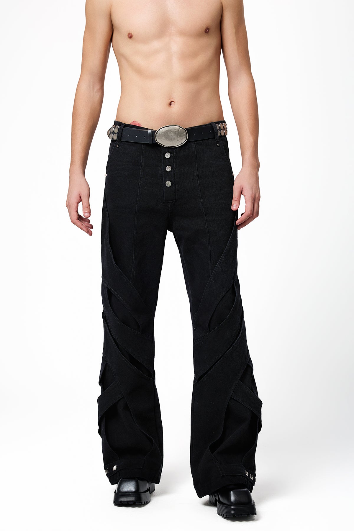 Chrome Fade Bootcut Jeans