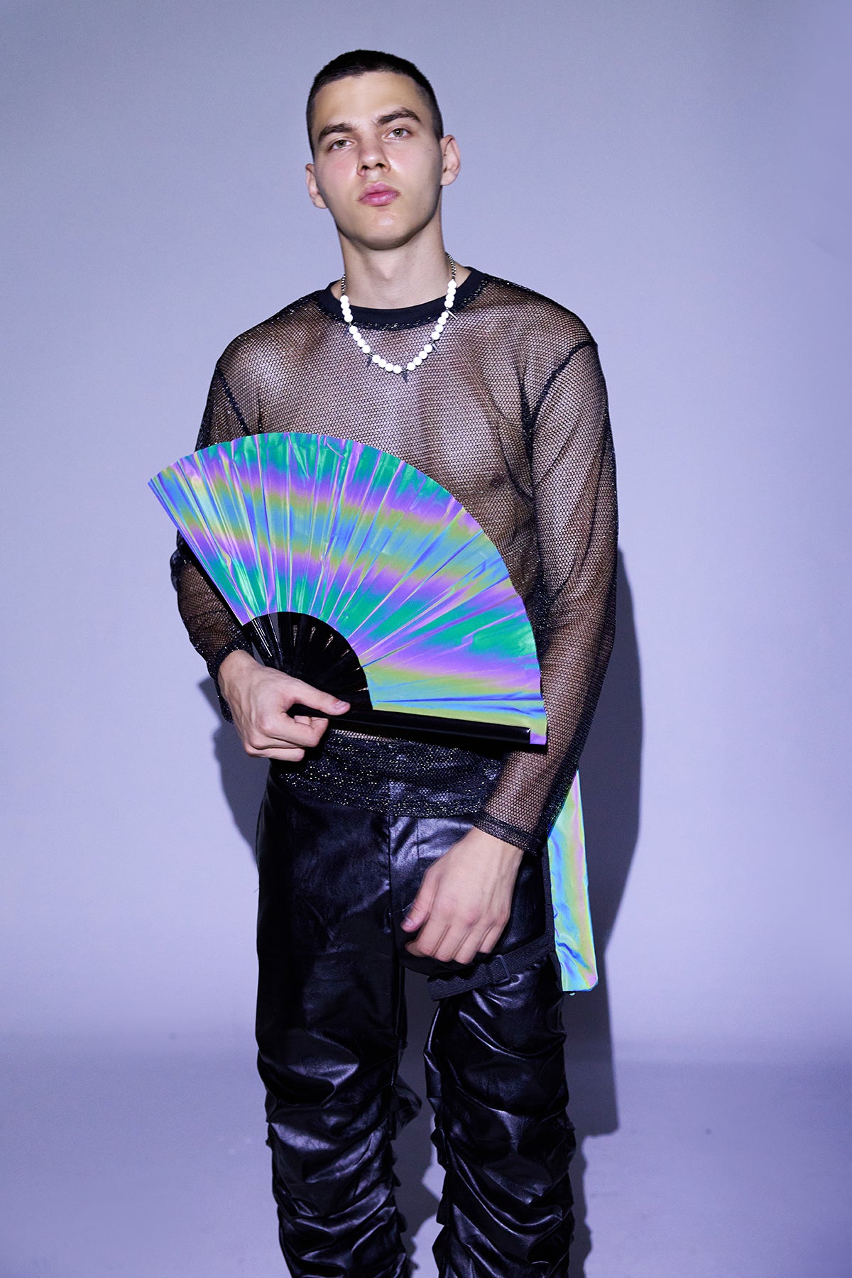 Chrome Veil Laser Punk Fan