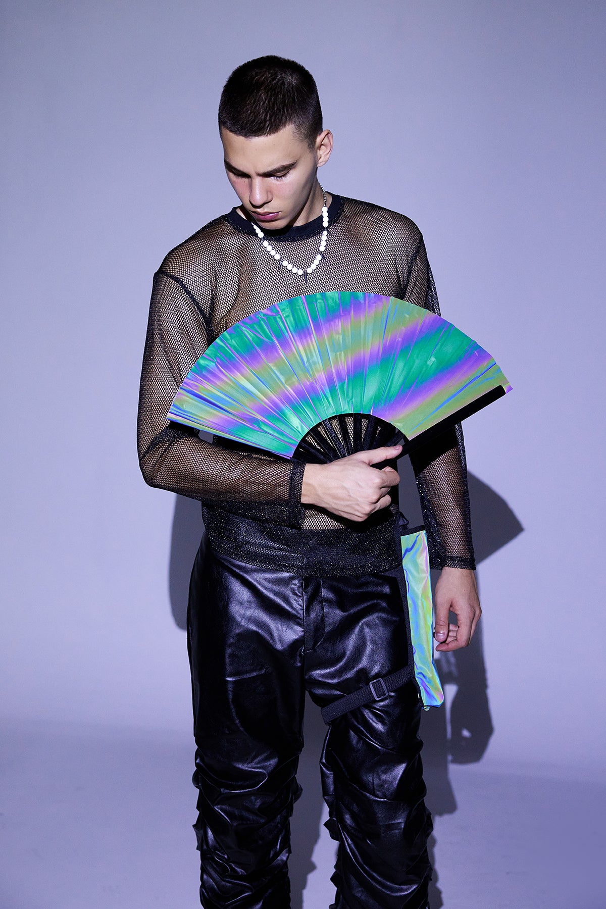 Chrome Veil Laser Punk Fan