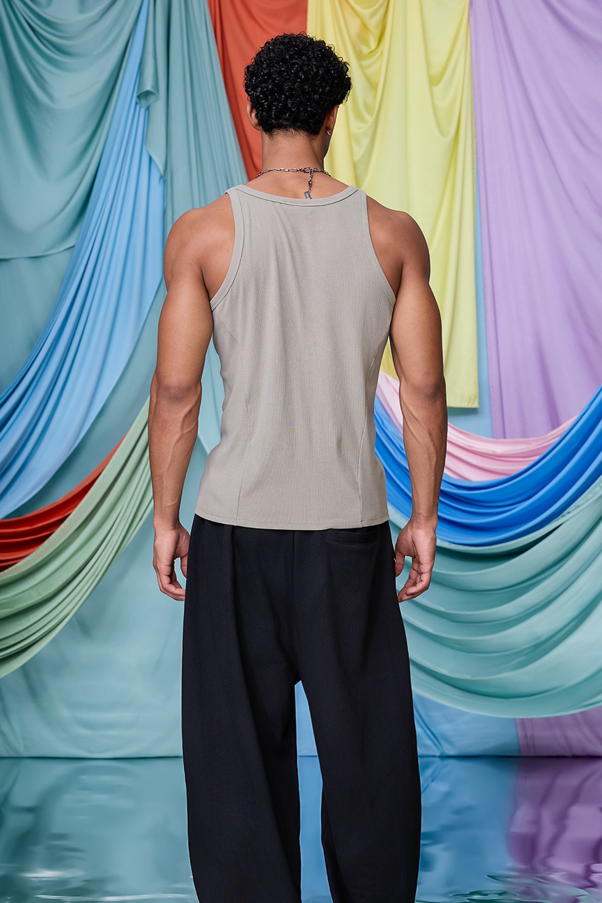 Civil Breakdown Tank Top Grey
