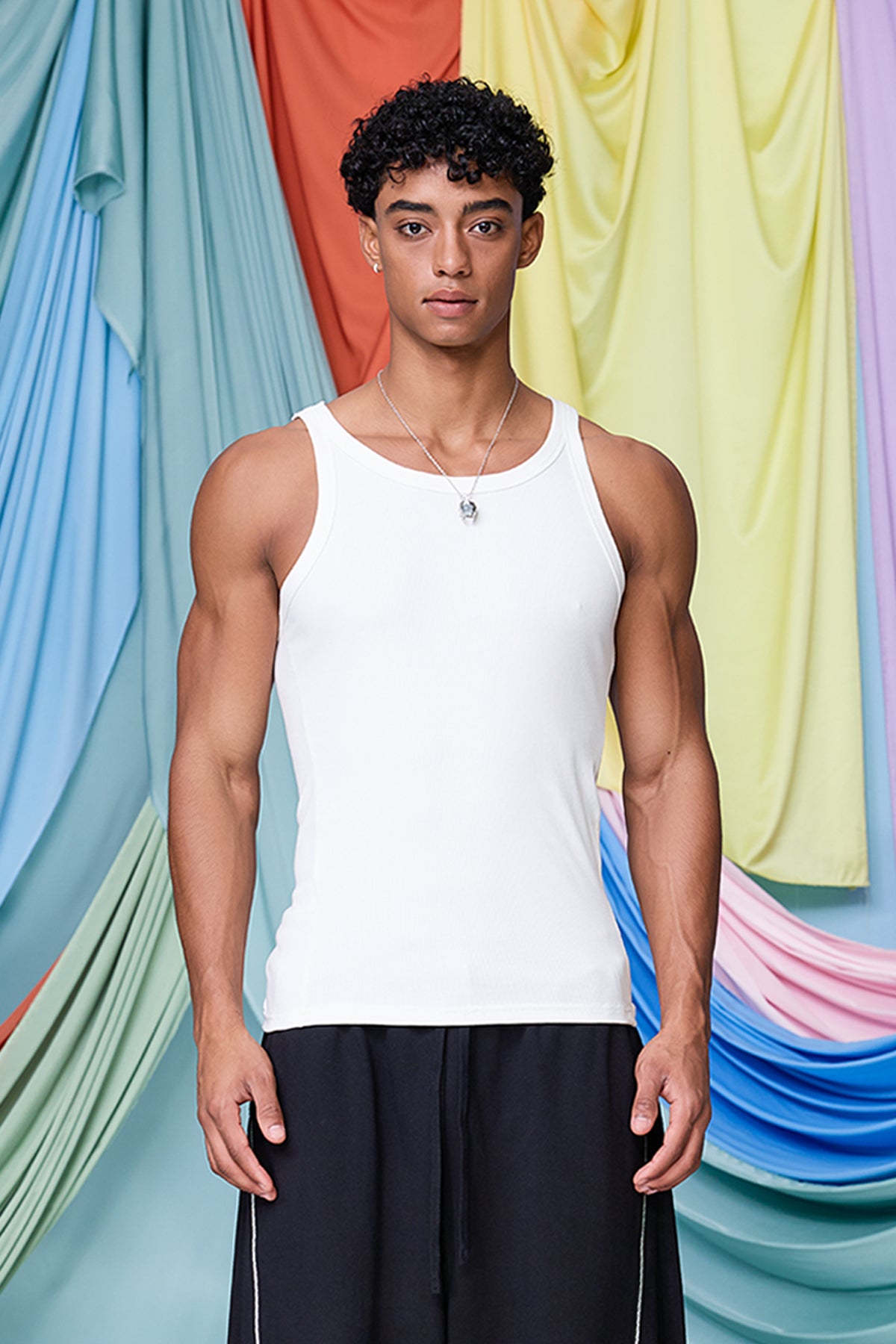 Civil Breakdown Tank Top White