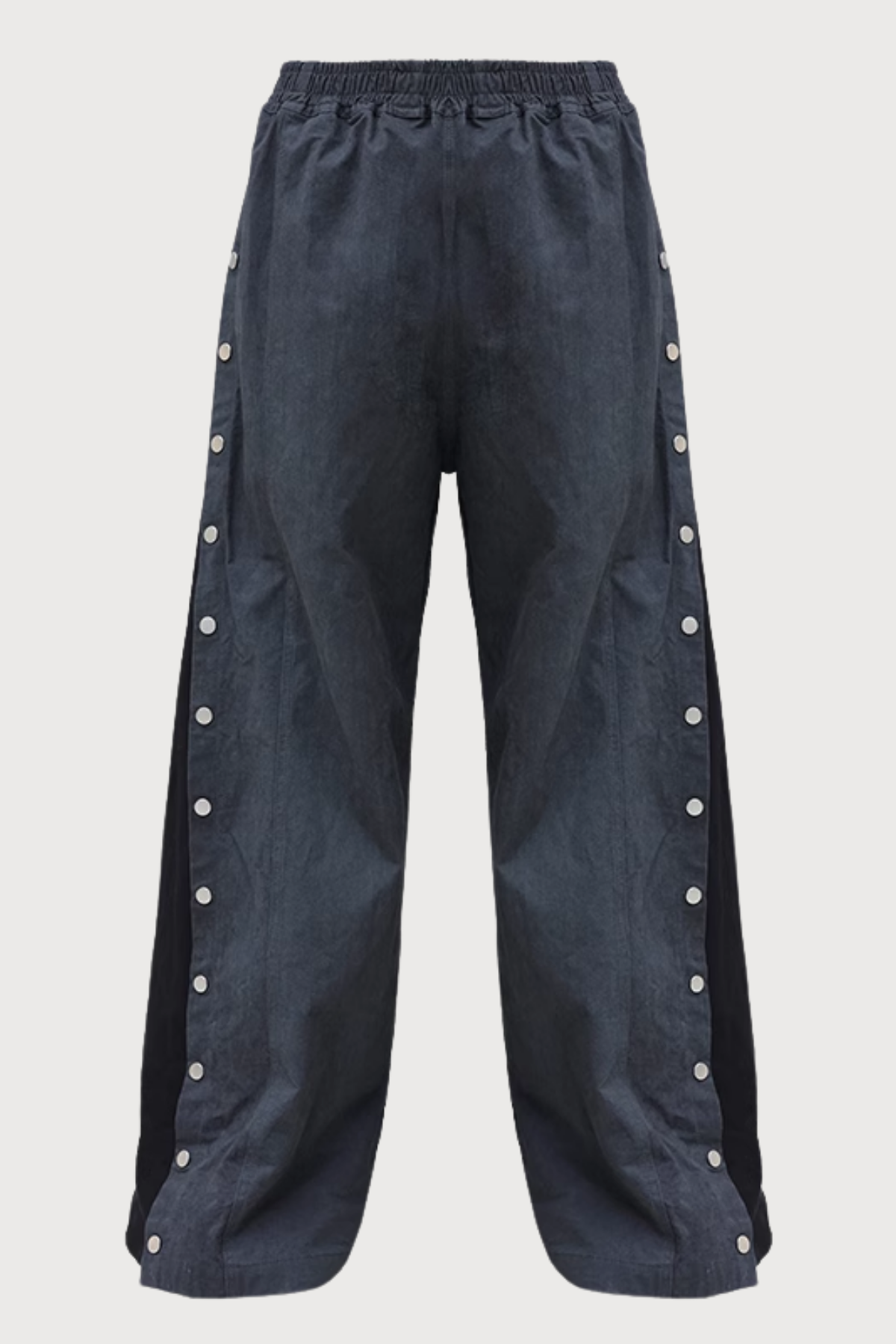 Classic Fit Button Paneled Straight Pants