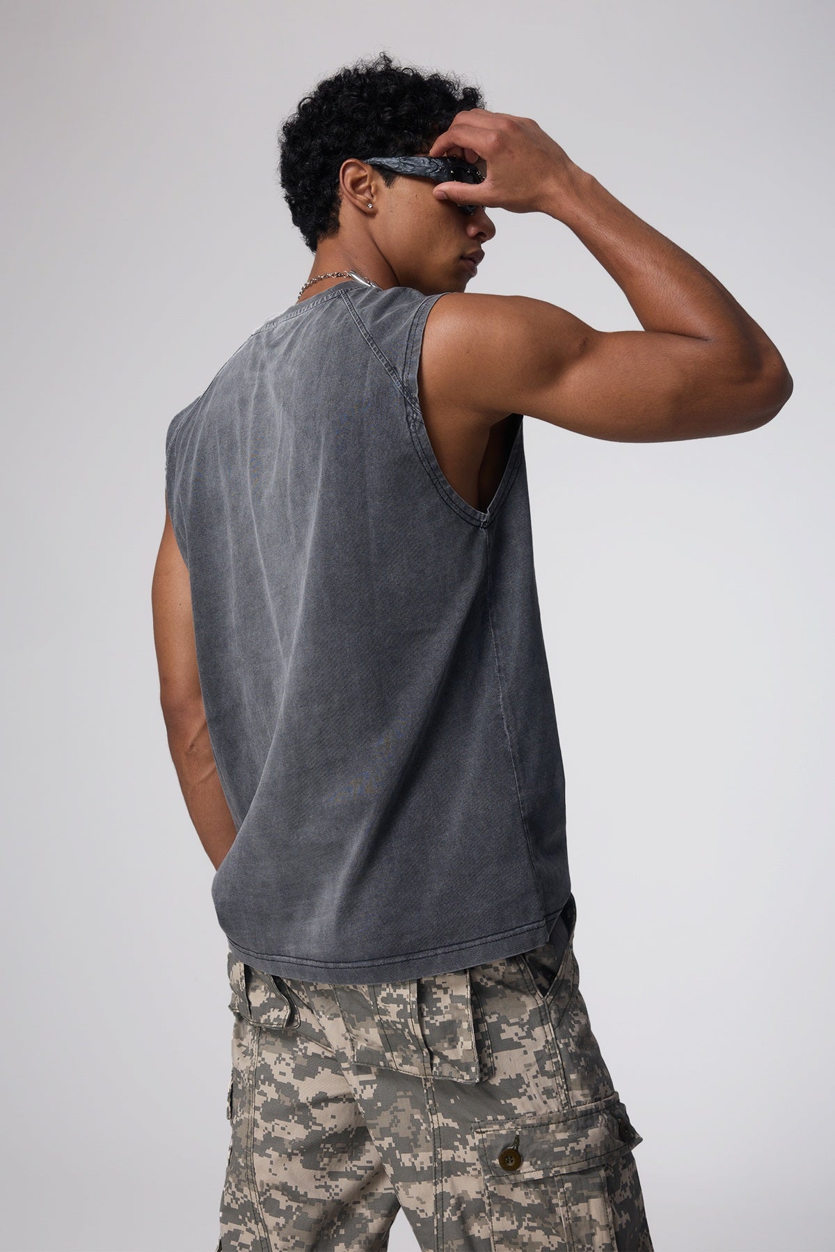 Clean Void Washed Sleeveless Top