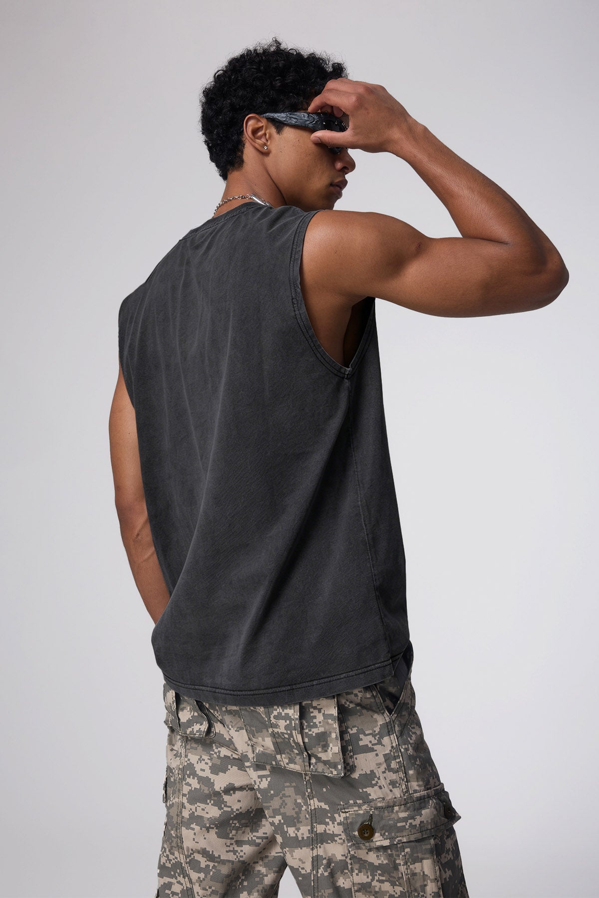 Clean Void Washed Sleeveless Top