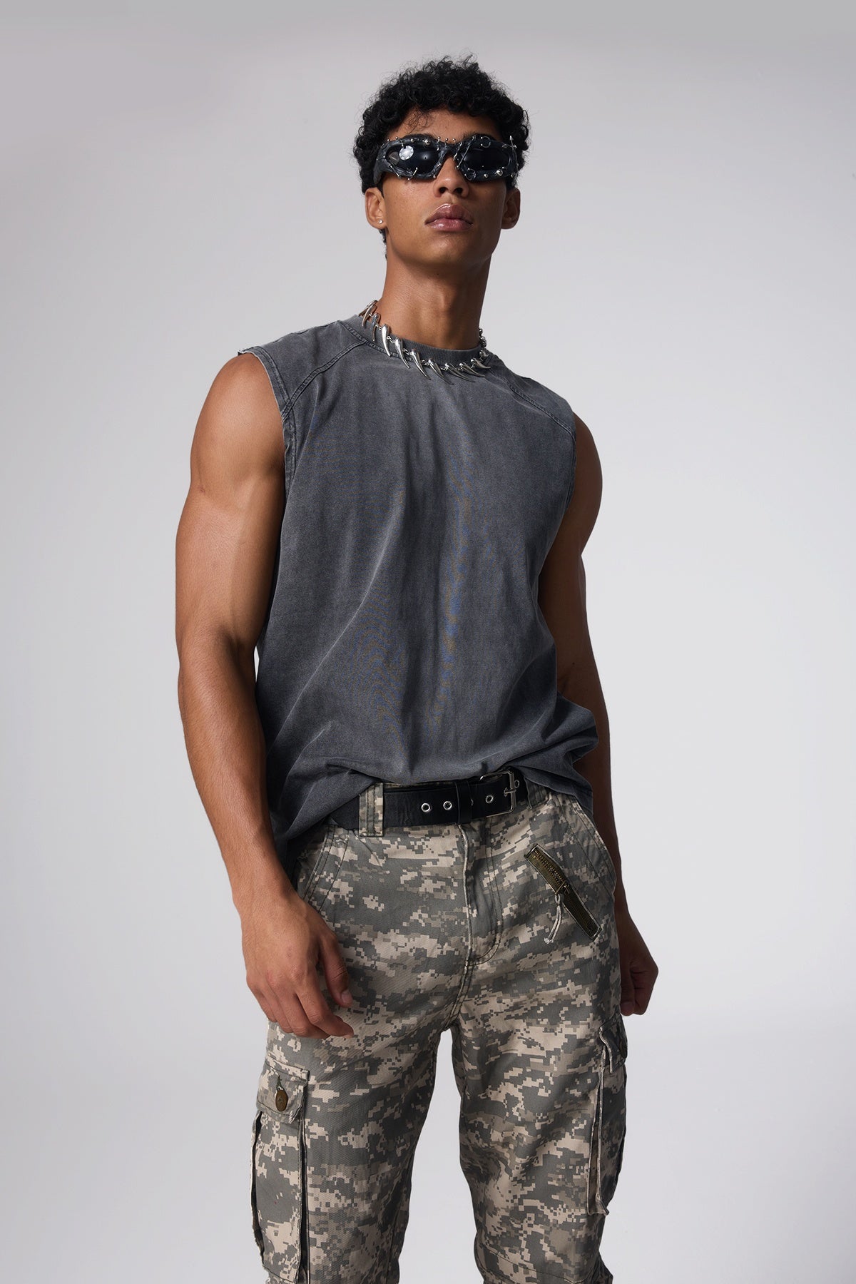 Clean Void Washed Sleeveless Top