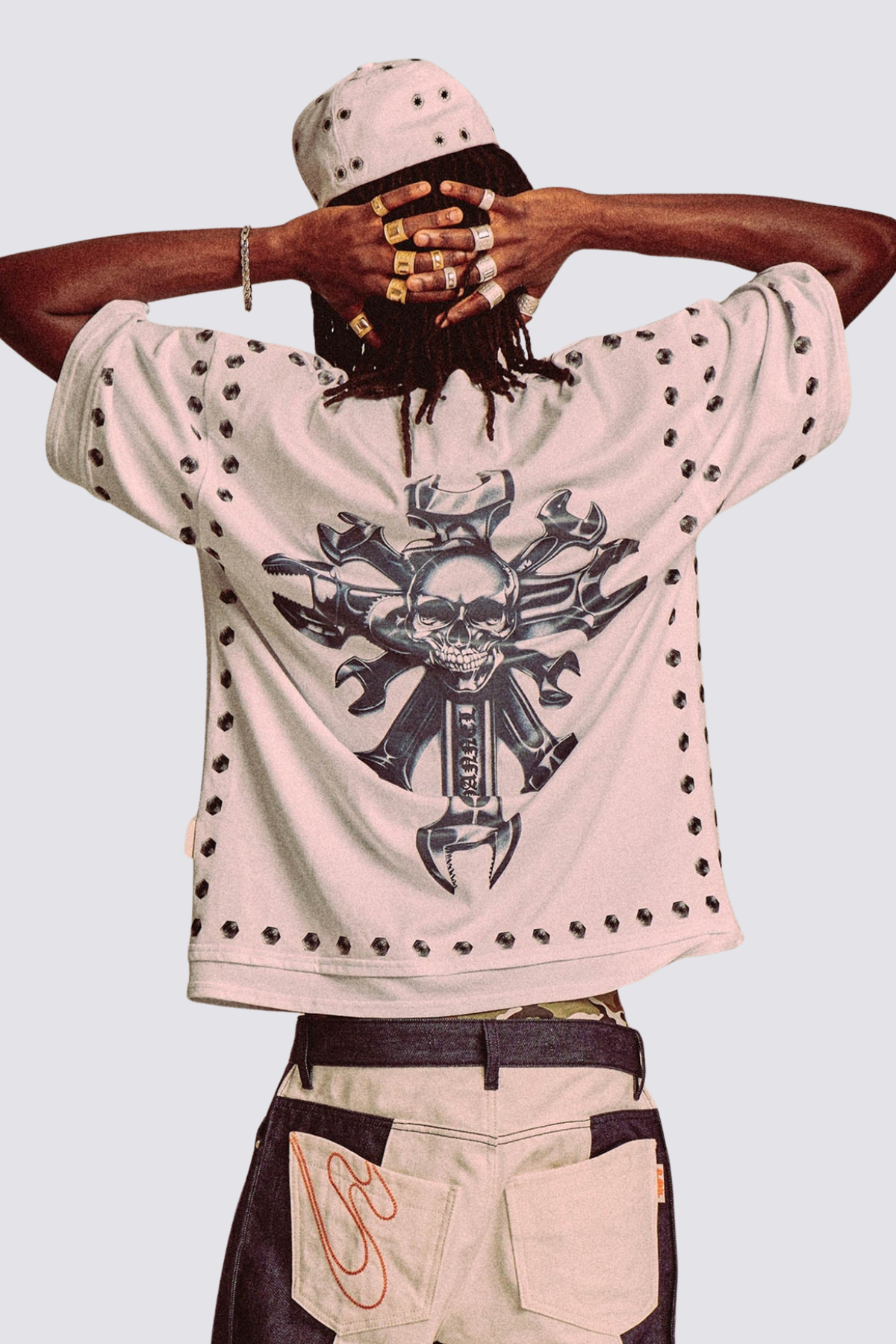 Clear Mark Cross Print Top