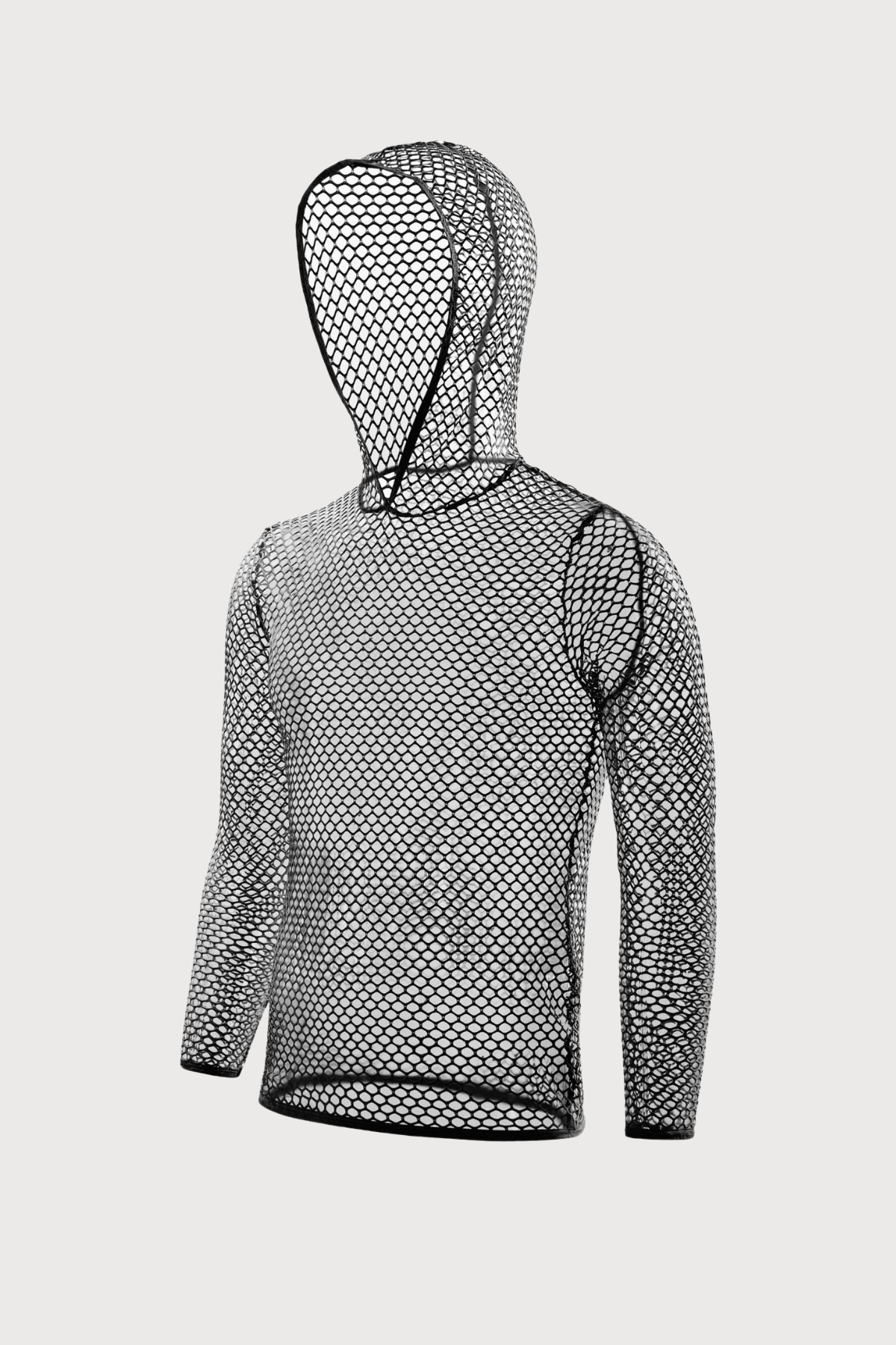 Clear Trace Cutout Hooded Top