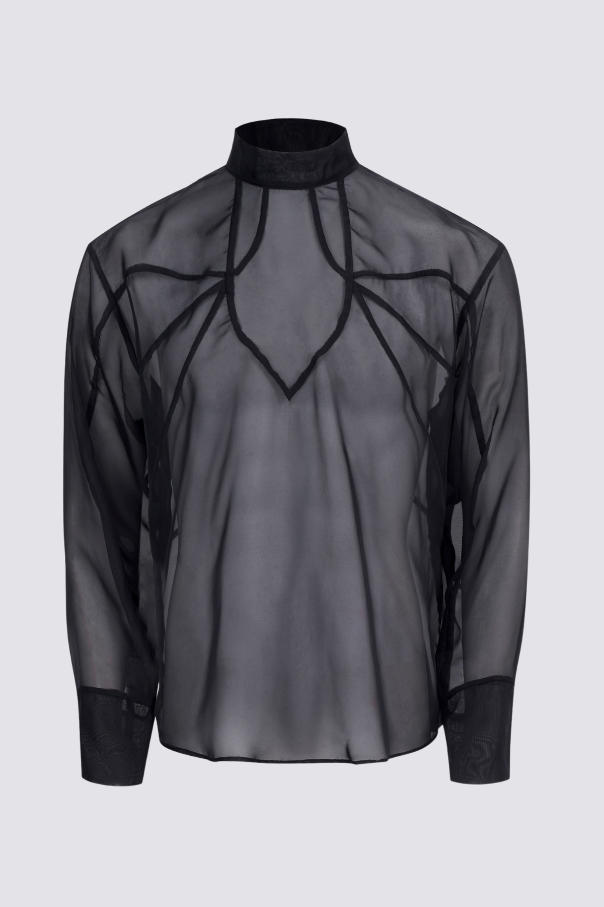 Cloud Touch Long Sleeve Zipper Mesh Top