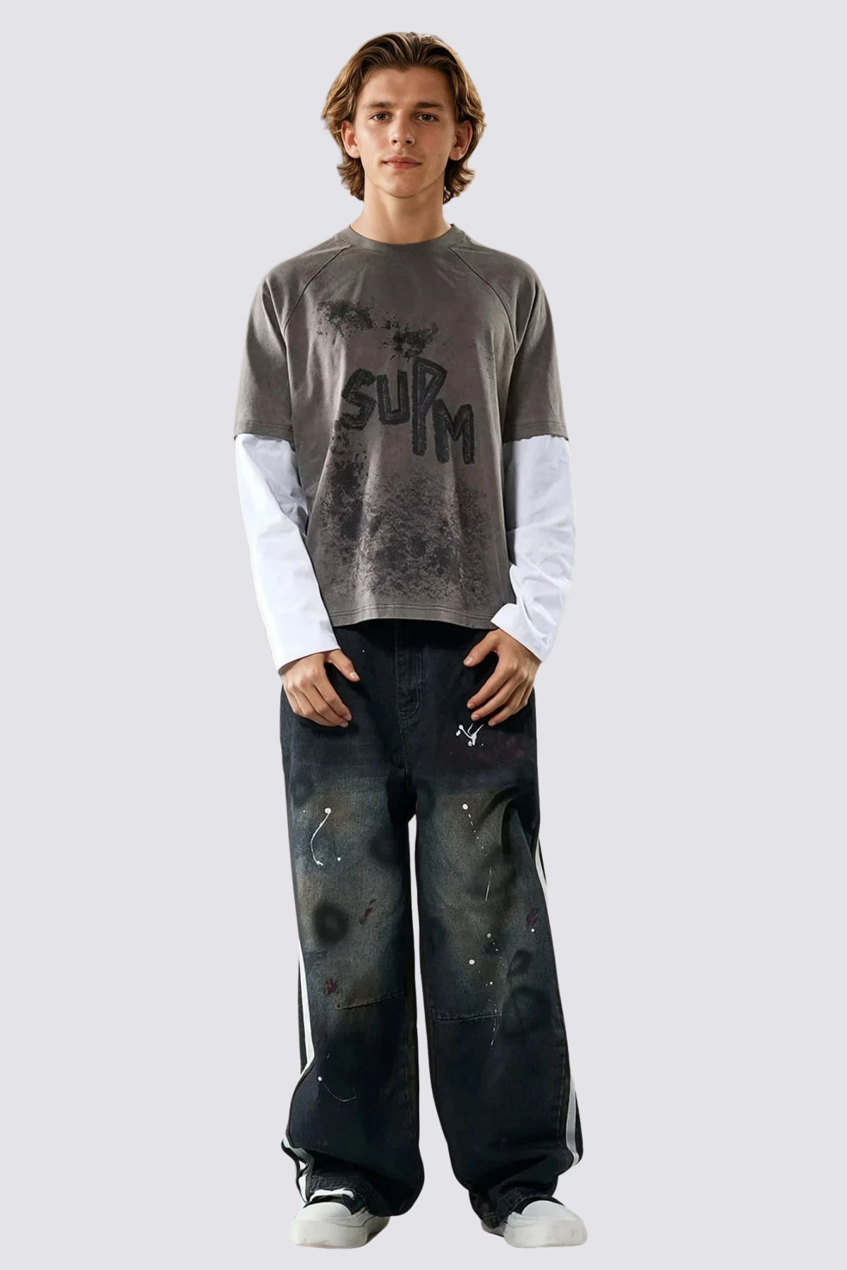 Clutch Unit Dye Wide Leg Jeans