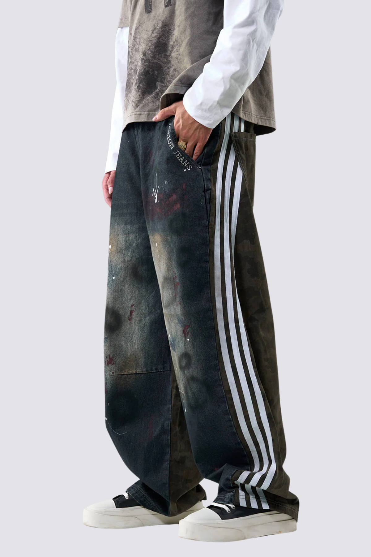 Clutch Unit Dye Wide Leg Jeans