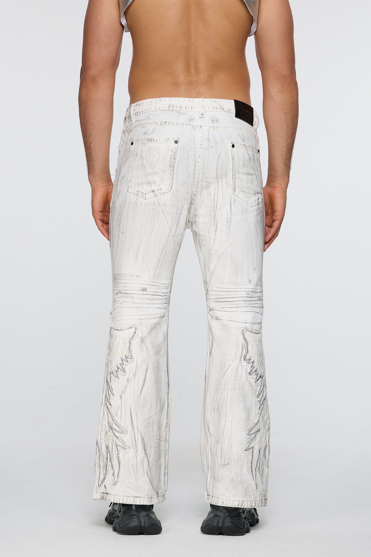 Coarse Warp Bootcut Jeans