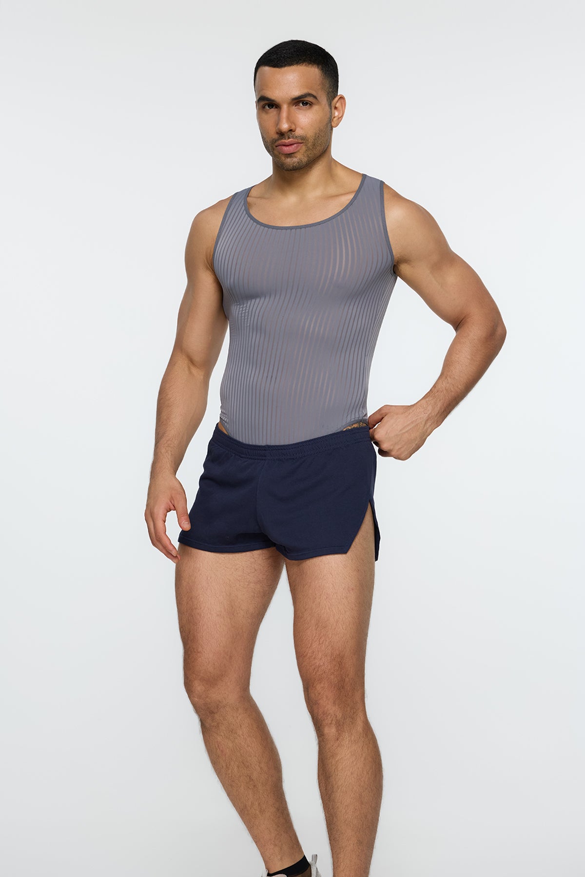 Code Sheath Stripe Bodysuit