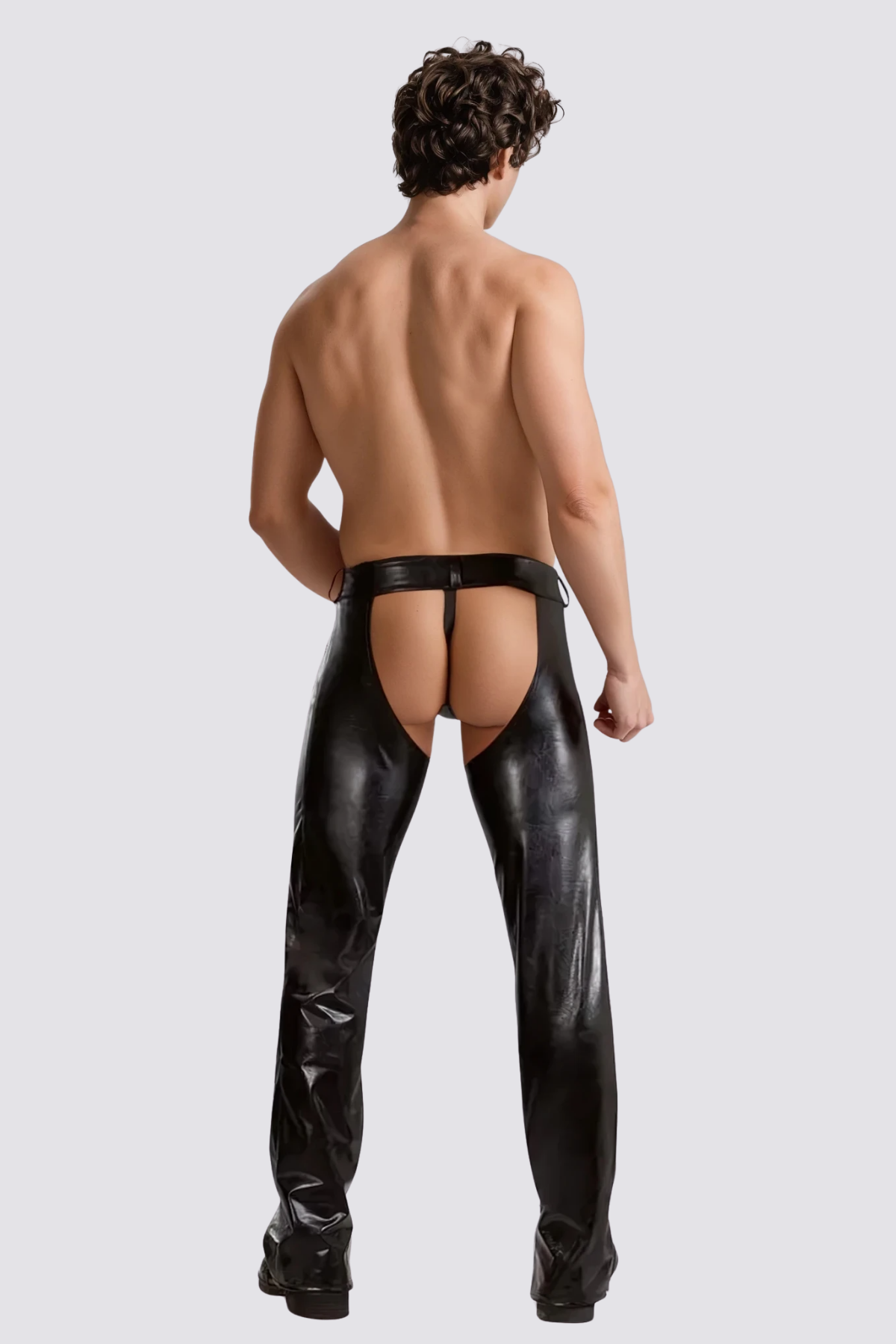 Cold Armor Open Crotch Leather Pants