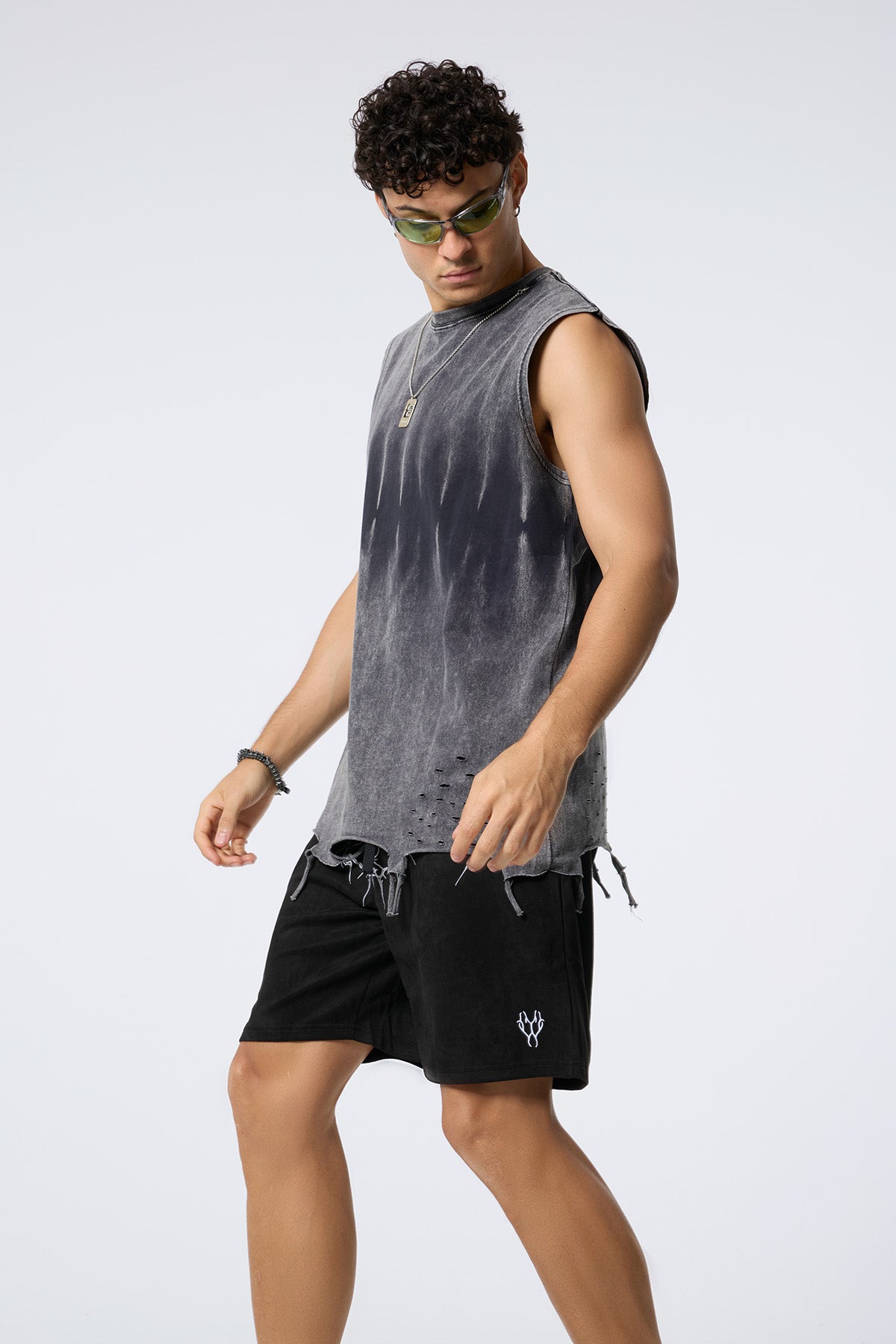 Cold Circuit Ripped Sleeveless Top