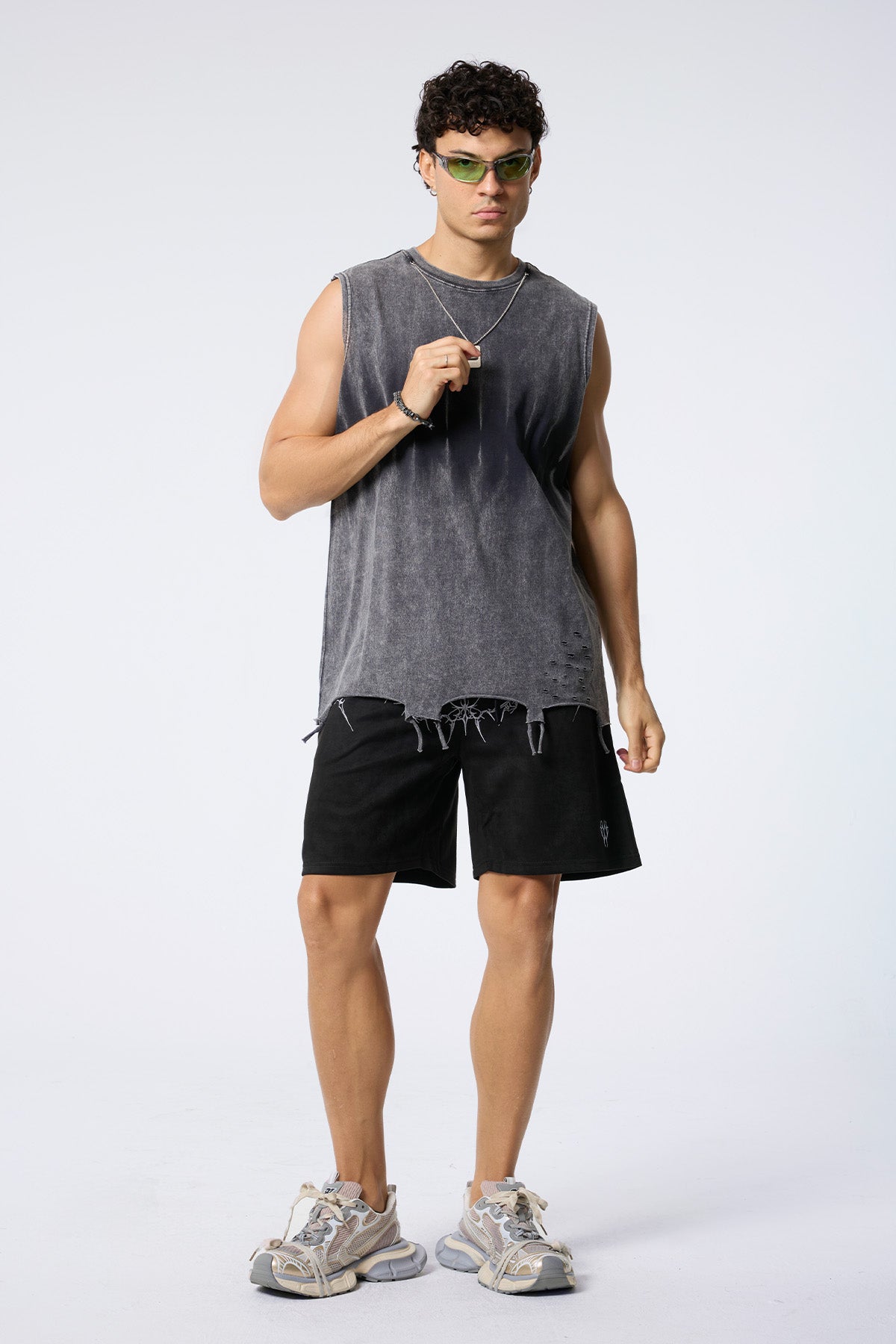 Cold Circuit Ripped Sleeveless Top