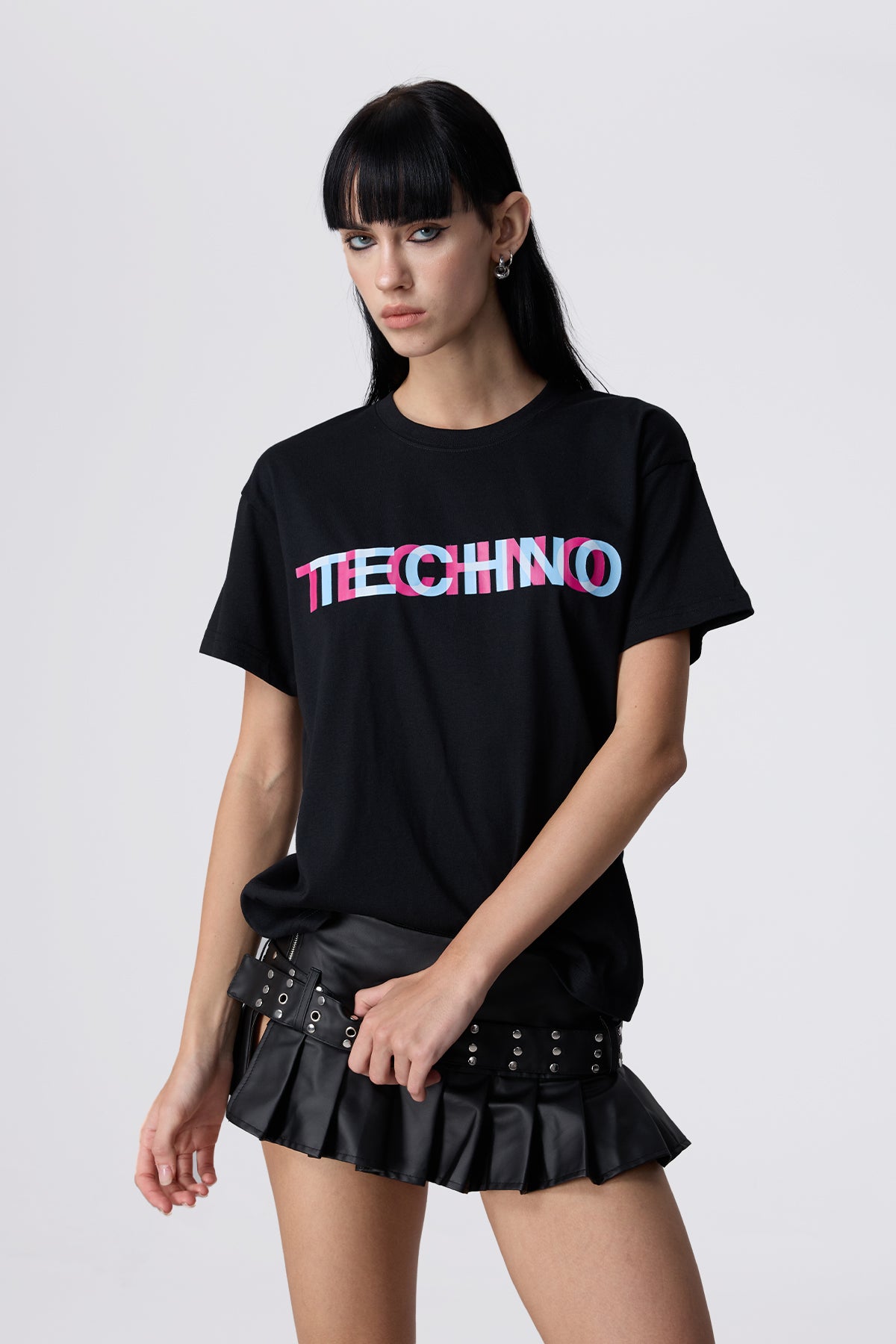 Cold Syntax Printed Y2k Top