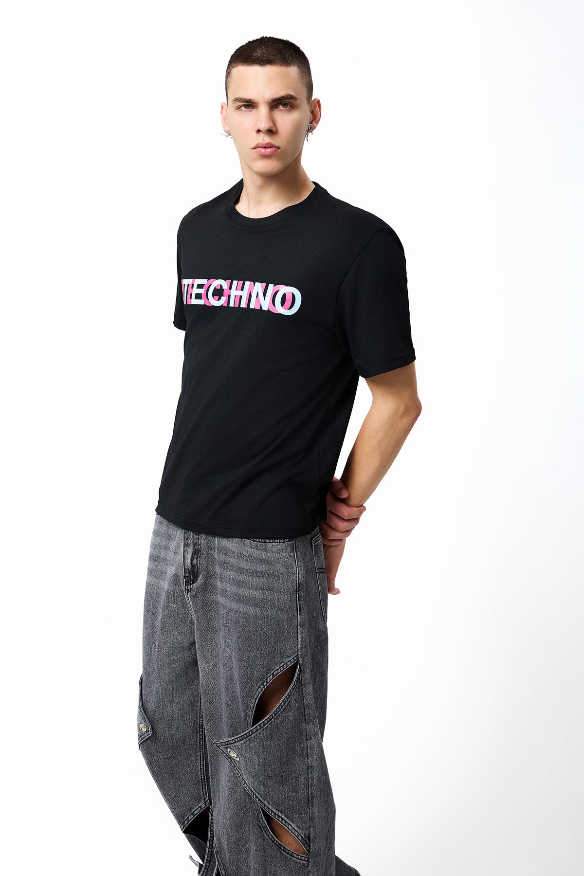 Cold Syntax Printed Y2k Top