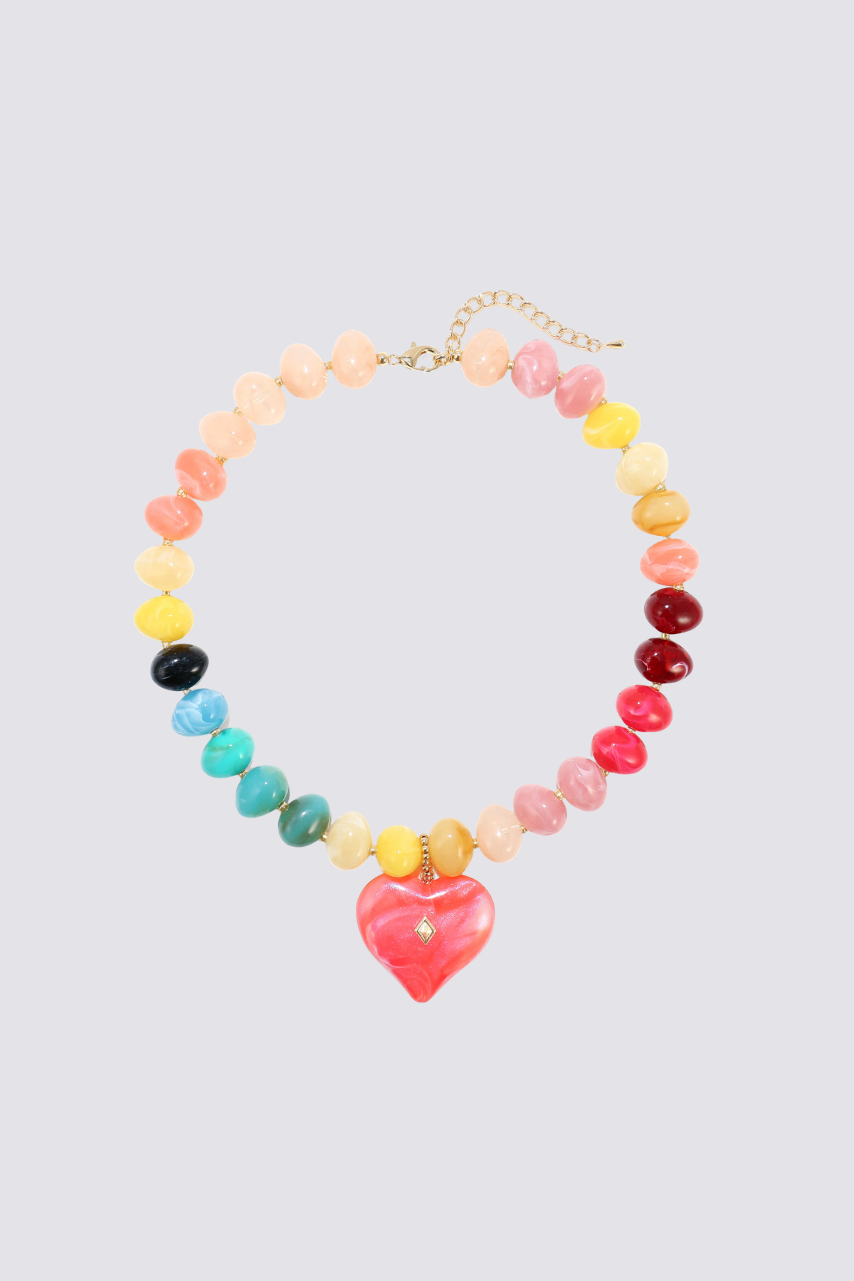 Color Blaze Acrylic Necklace