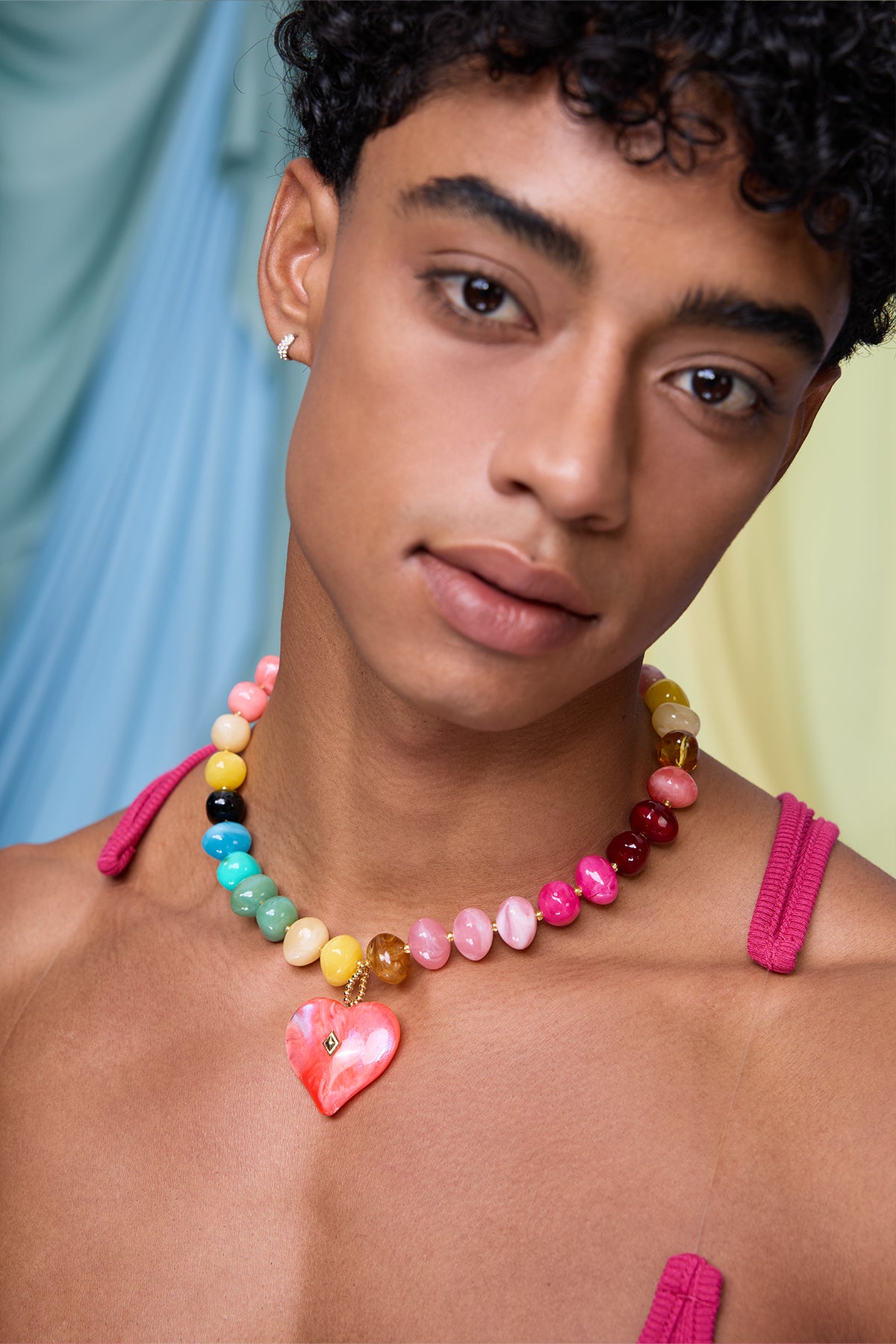 Color Blaze Acrylic Necklace