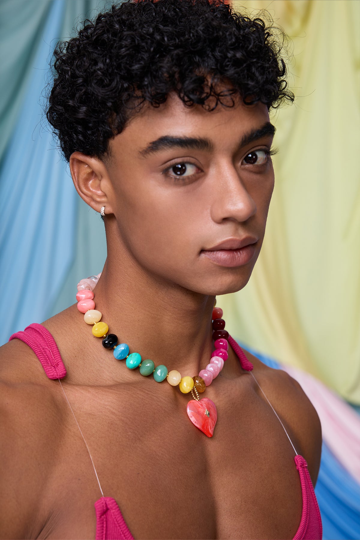 Color Blaze Acrylic Necklace