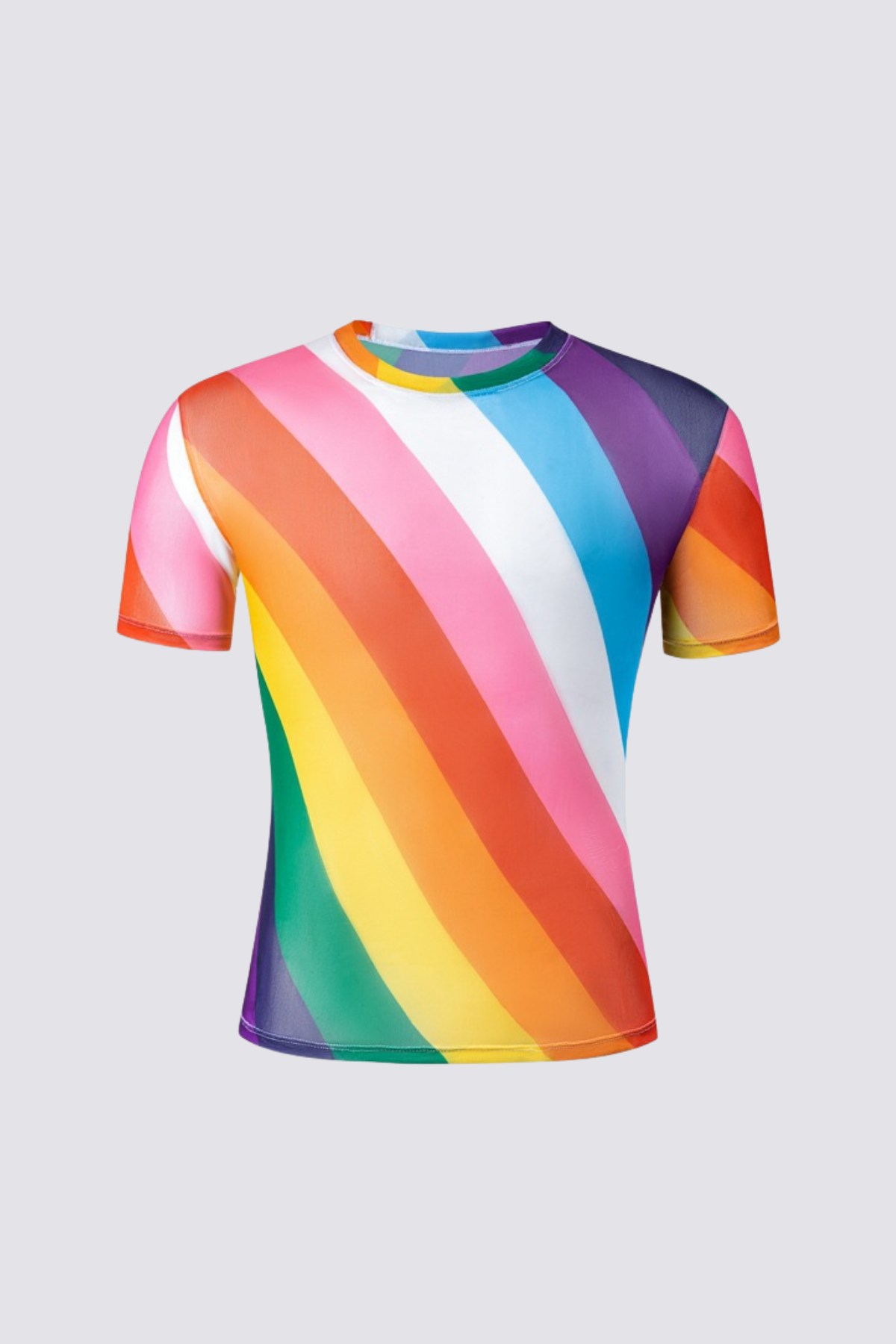 Color Rush Rainbow Print T-Shirt