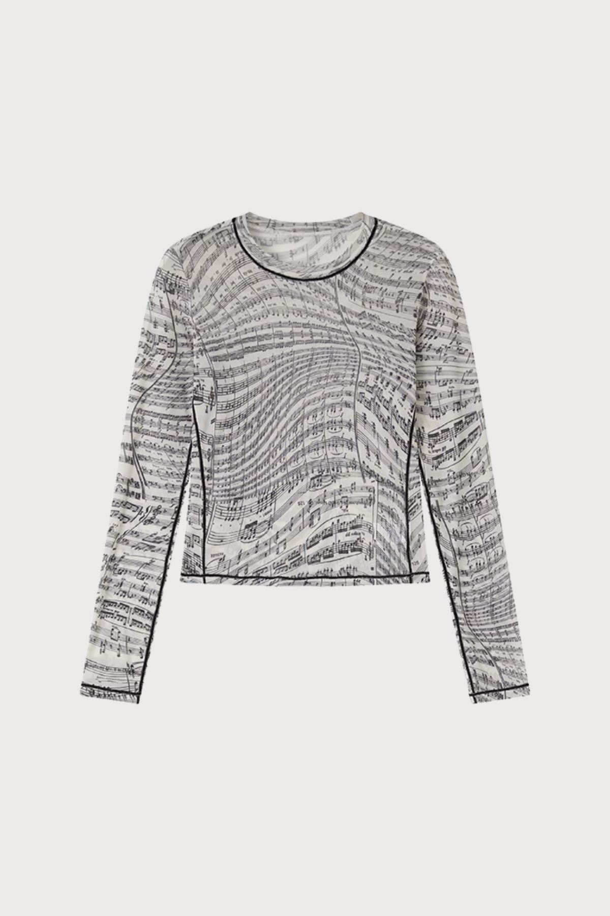 Compound Fit Mesh Print Top