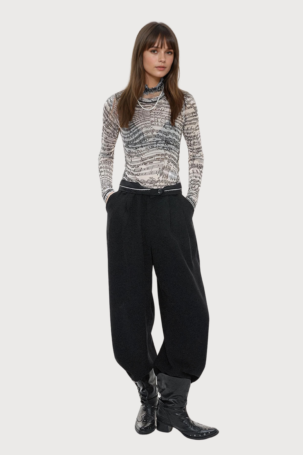 Compound Fit Mesh Print Top